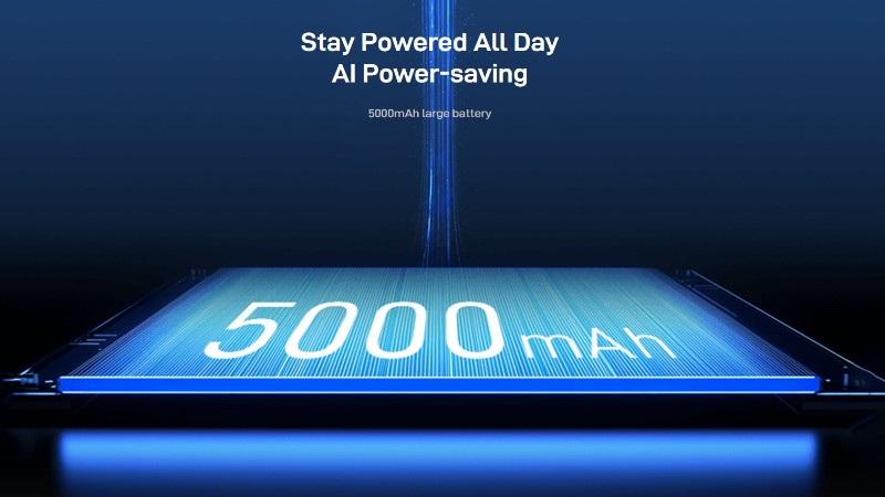Nubia Air 5G có viên pin 5000mAh, mức dung lượng thực tế trong phân khúc.