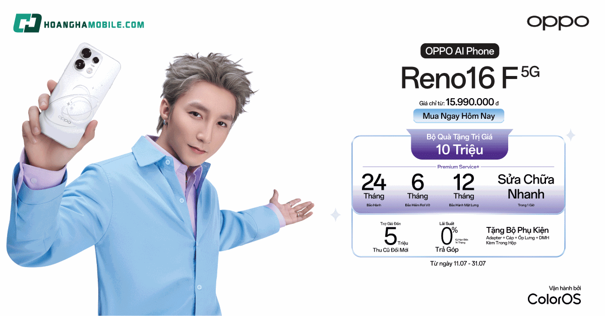 OPPO Reno 16 F 5G 8GB 256GB | Chính hãng, giá tốt