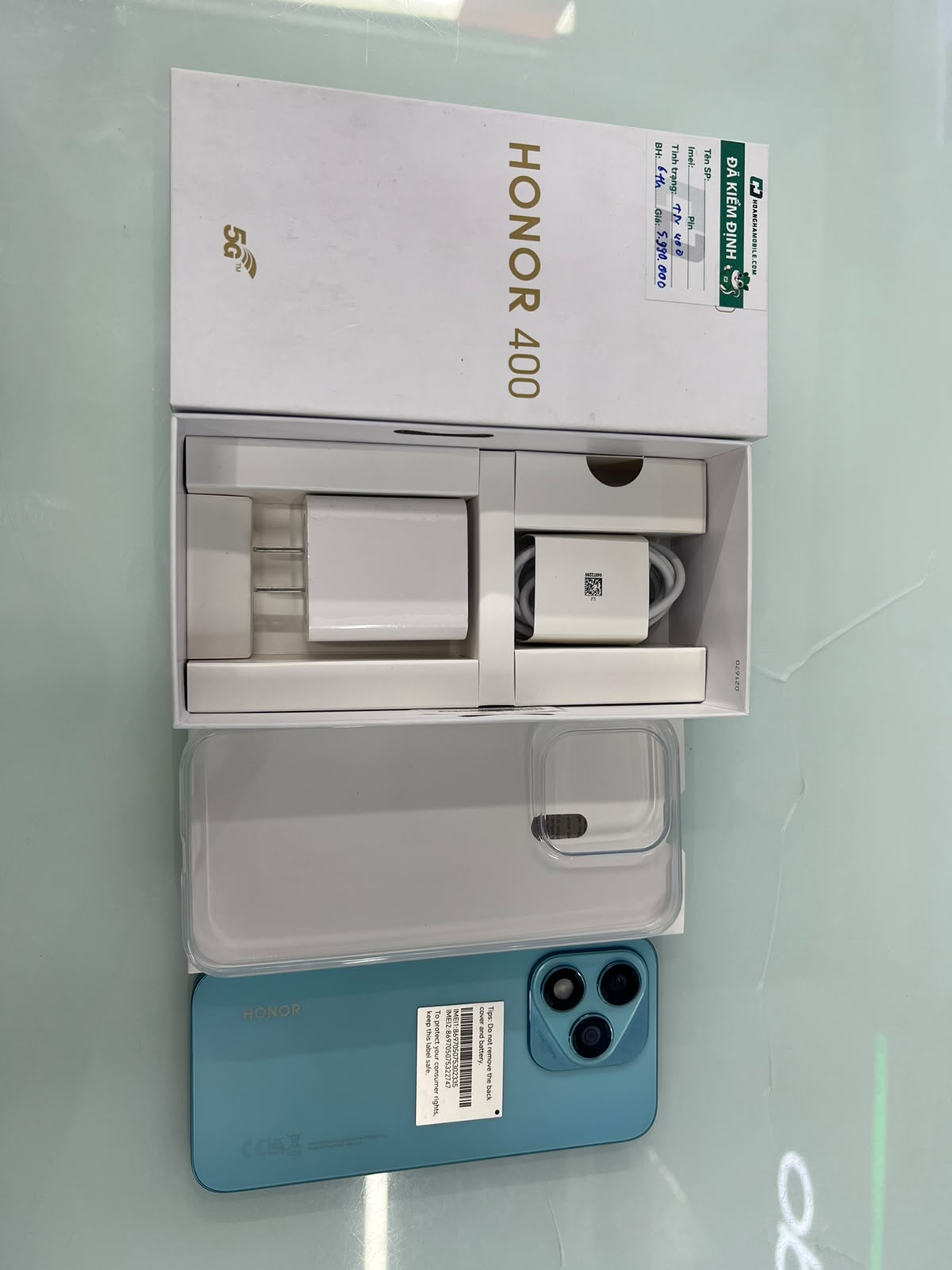 Điện thoại di động Honor 400 Lite 5G (12+256GB) Xanh lá (Marrs Green)_ABR-NX1