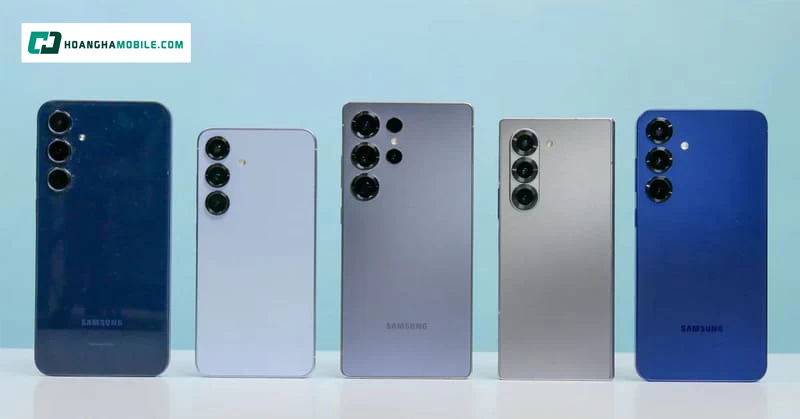 Điện thoại Samsung có danh mục rộng từ phổ thông đến cao cấp, bao gồm cả điện thoại dạng thanh và điện thoại gập Điện thoại Samsung có danh mục rộng từ phổ thông đến cao cấp, bao gồm cả điện thoại dạng thanh và điện thoại gập
