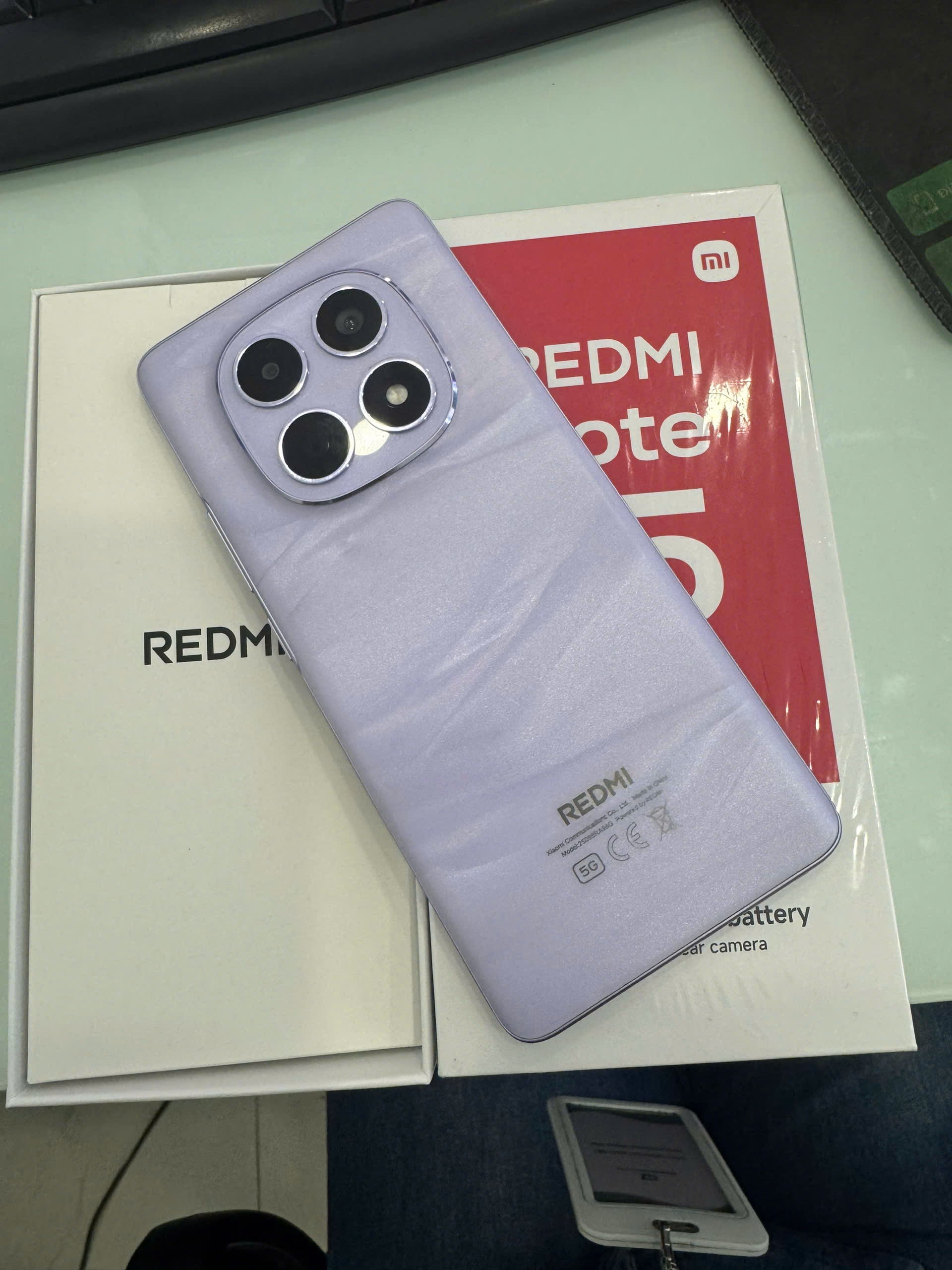 ĐIỆN THOẠI DI ĐỘNG (TEL) REDMI NOTE 15 5G 6.77"/SNAP 6 GEN 3/6G/128G/108MP+8MP/20MP/5520mAh (25098RA98G)/TÍM (6932554469641)
