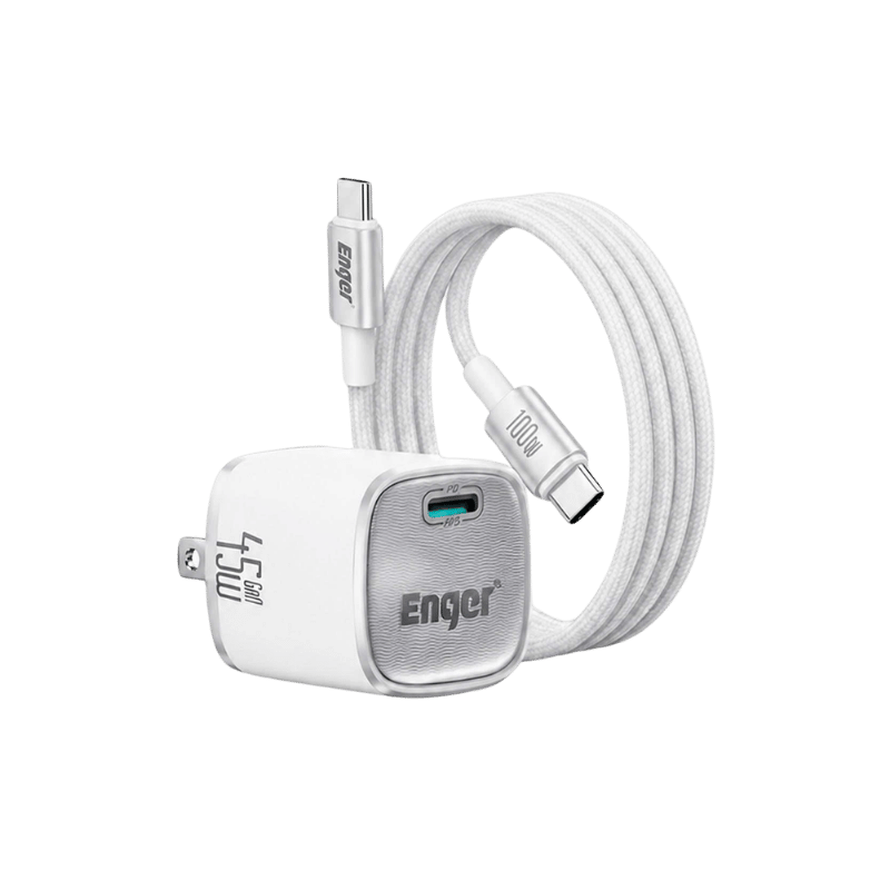 Bộ sạc nhanh ENGER Nano 45W kèm cáp Model EG-CB45