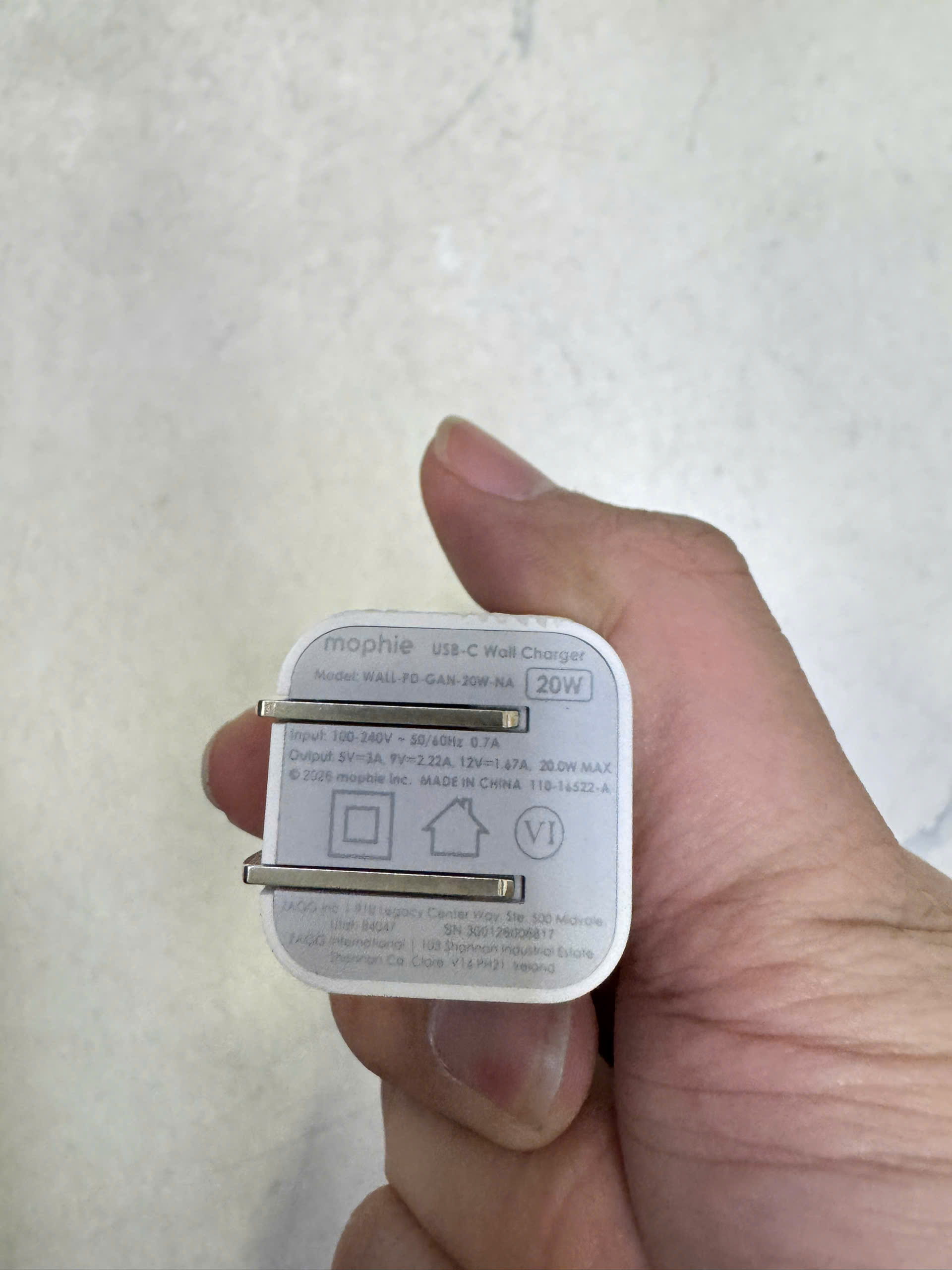 Củ sạc Mophie PD 20W USB-C - Chính hãng Cũ