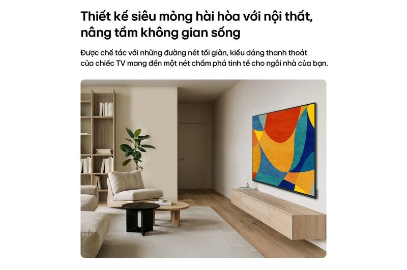 Smart Tivi LG NANO thiết kế mỏng phù hợp không gian chung. Smart Tivi LG NANO thiết kế mỏng phù hợp không gian chung.