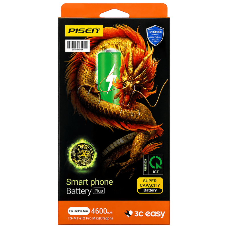 Pin iPhone 12 Pro Max Chính hãng Pisen (dung lượng cao 4600 mAh)