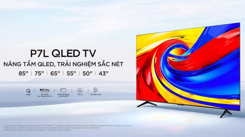 Google Tivi TCL QLED 4K 55 inch 55P7L.