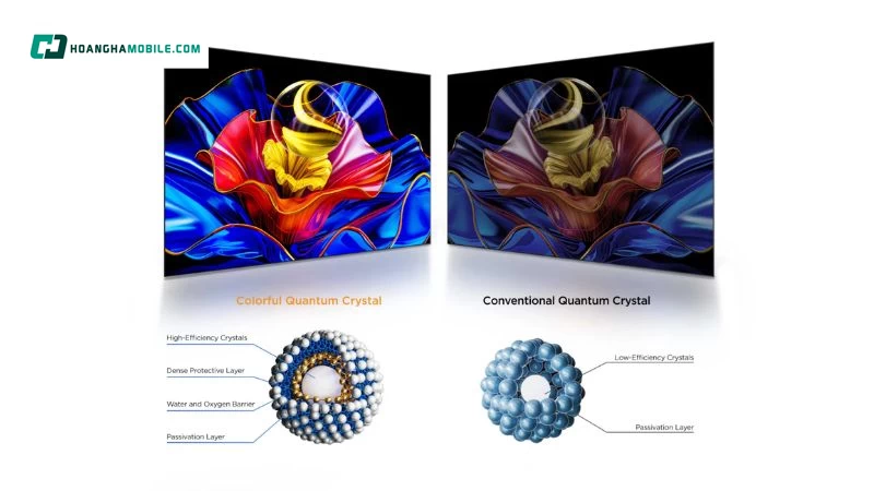 Google Tivi TCL QLED 4K 55 inch 55P7L được trang bị tấm nền HVA Google Tivi TCL QLED 4K 55 inch 55P7L được trang bị tấm nền HVA
