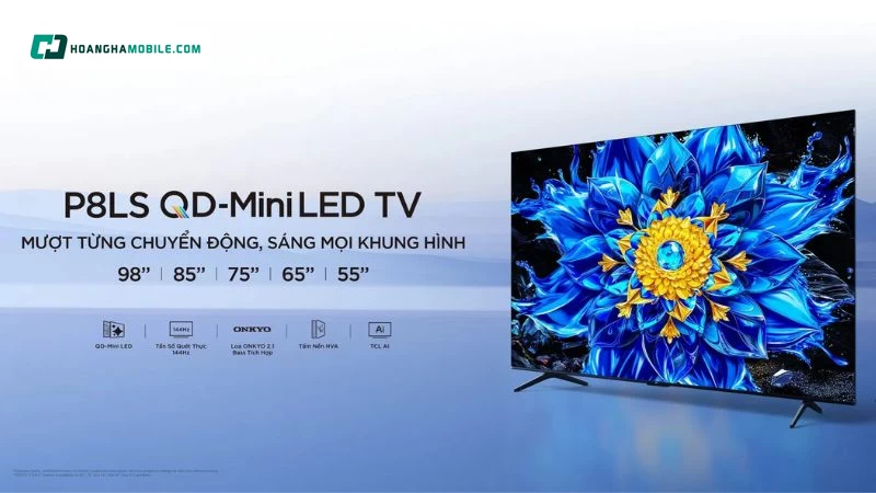 Google Tivi TCL QD-Mini Led 4K 55 inch 55P8LS. Google Tivi TCL QD-Mini Led 4K 55 inch 55P8LS.