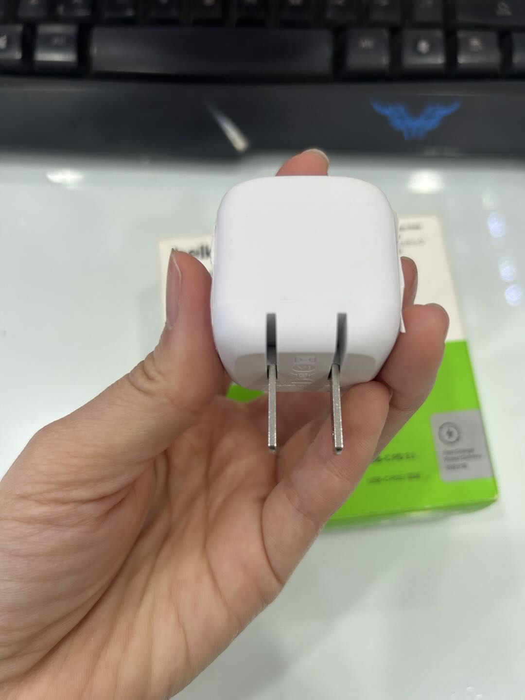 Adapter sạc nhanh 45W, 1 cổng USB-C, PD 3.0 PPS GanN, màu trắng