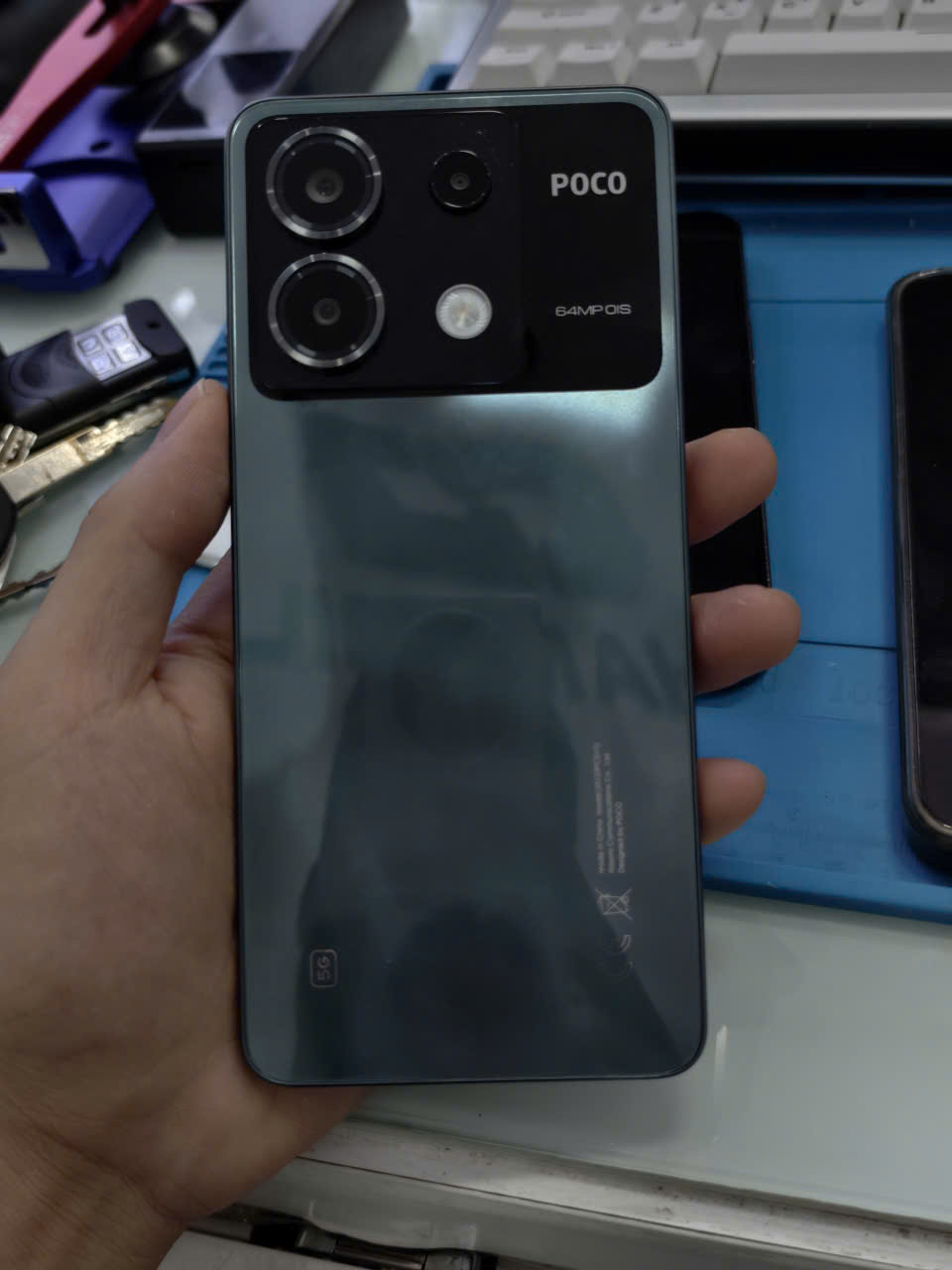 Điện thoại di động POCO X6 5G 6.67/SNAP 7S GEN 2/8G/256G/64MP+8MP+2MP/16MP/5100mAh (23122PCD1G)/XANH DƯƠNG(6941812755761) - 8678