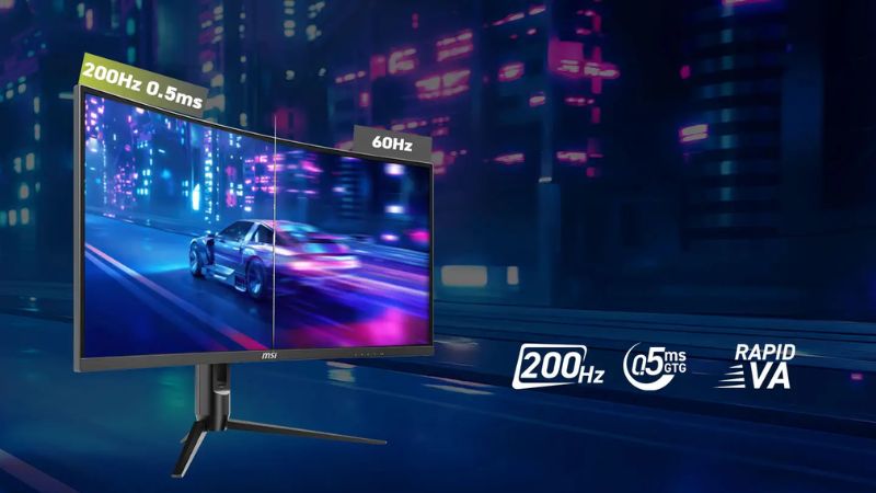 MSI MAG 342CQRF E20 có kích thước 34 inch, tỷ lệ 21:9 và độ cong 1500R.