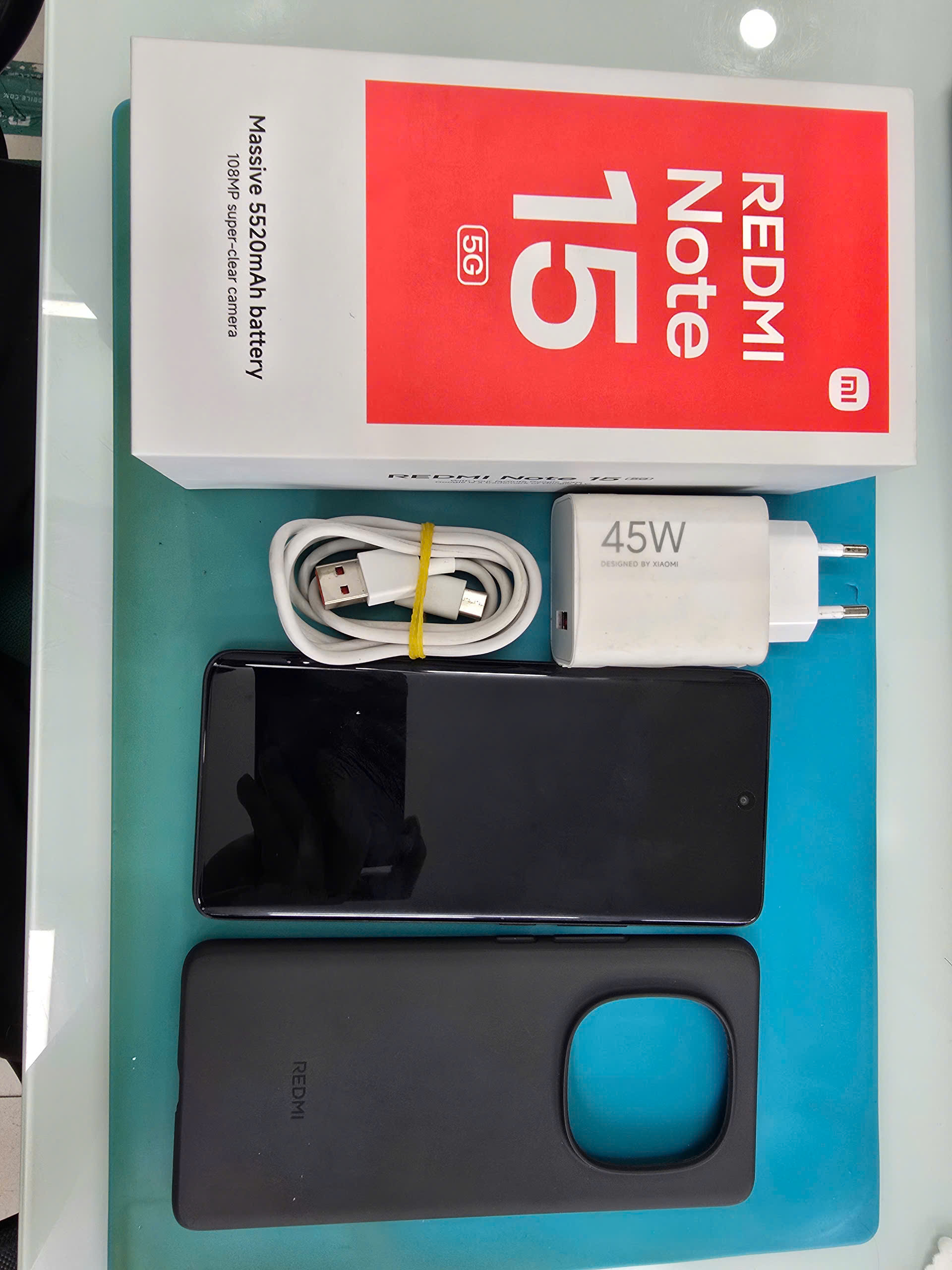 ĐIỆN THOẠI DI ĐỘNG (TEL) REDMI NOTE 15 5G 6.77"/SNAP 6 GEN 3/6G/128G/108MP+8MP/20MP/5520mAh (25098RA98G)/ĐEN (6932554469634) - 8