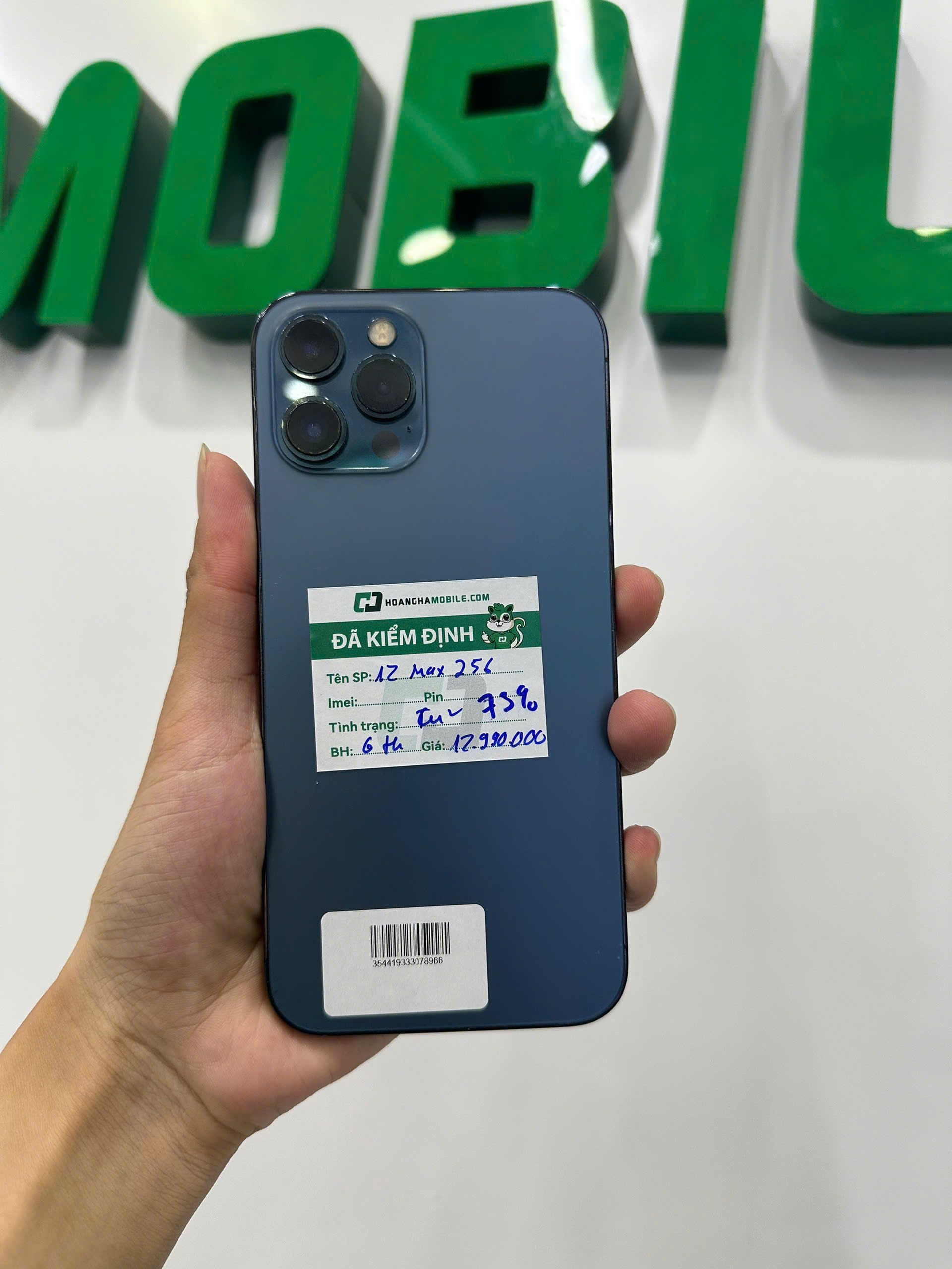 ĐTDĐ Apple iPhone 12 Pro Max 256GB Pacific Blue_MGDF3VN/A