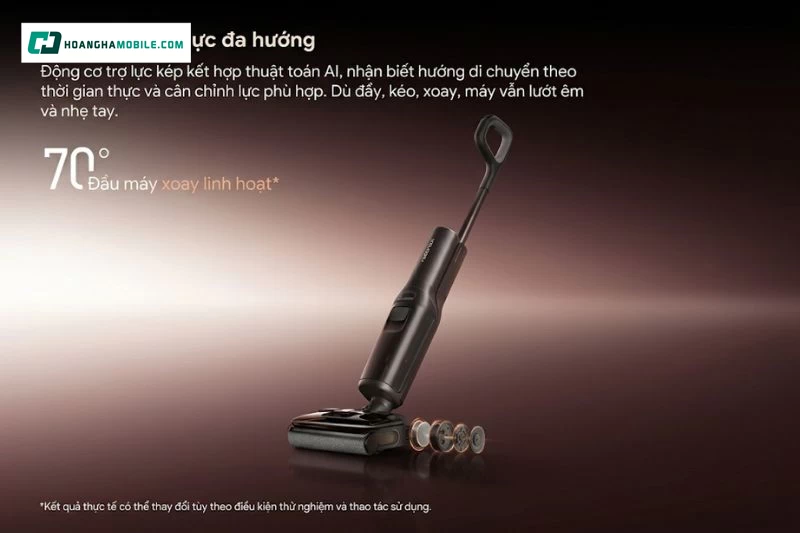 Roborock F25 Pro Turbo có trọng lượng 4.7kg, không phải mức quá nhẹ nếu so với cây lau nhà thủ công. Roborock F25 Pro Turbo có trọng lượng 4.7kg, không phải mức quá nhẹ nếu so với cây lau nhà thủ công.