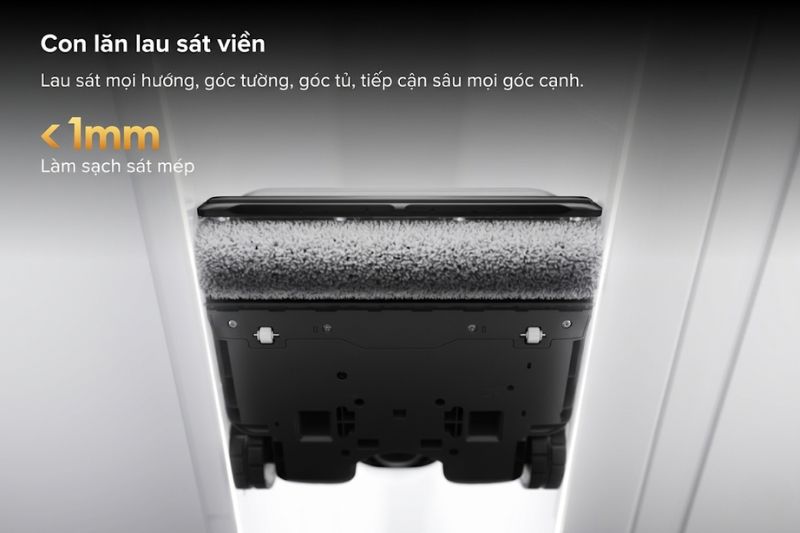 Con lăn Single Roller kết hợp răng lược chống rối giúp Roborock F25 Steam phù hợp hơn với nhà có tóc dài