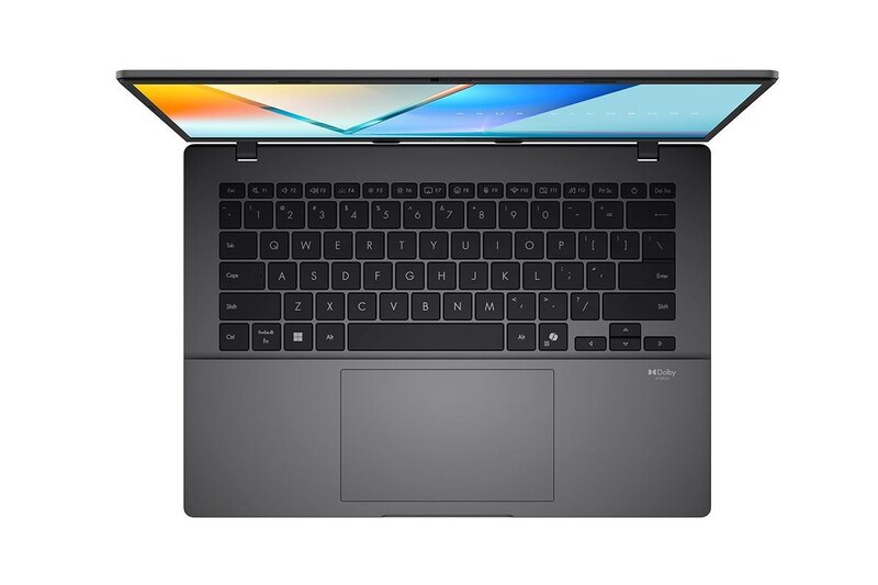 Laptop ASUS Vivobook S14 bàn phím tối giản.