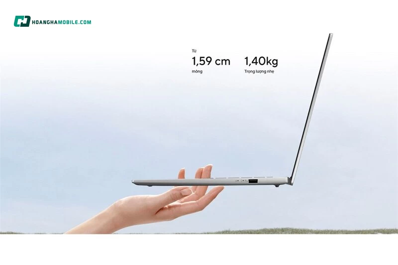 Laptop ASUS Vivobook S14 thiết kế mỏng nhẹ. Laptop ASUS Vivobook S14 thiết kế mỏng nhẹ.