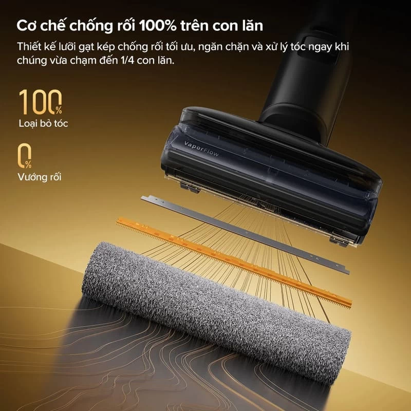 Con lăn JawScrapers giảm tóc rối và vệt nước khi sử dụng Roborock F25 Ultra Con lăn JawScrapers giảm tóc rối và vệt nước khi sử dụng Roborock F25 Ultra