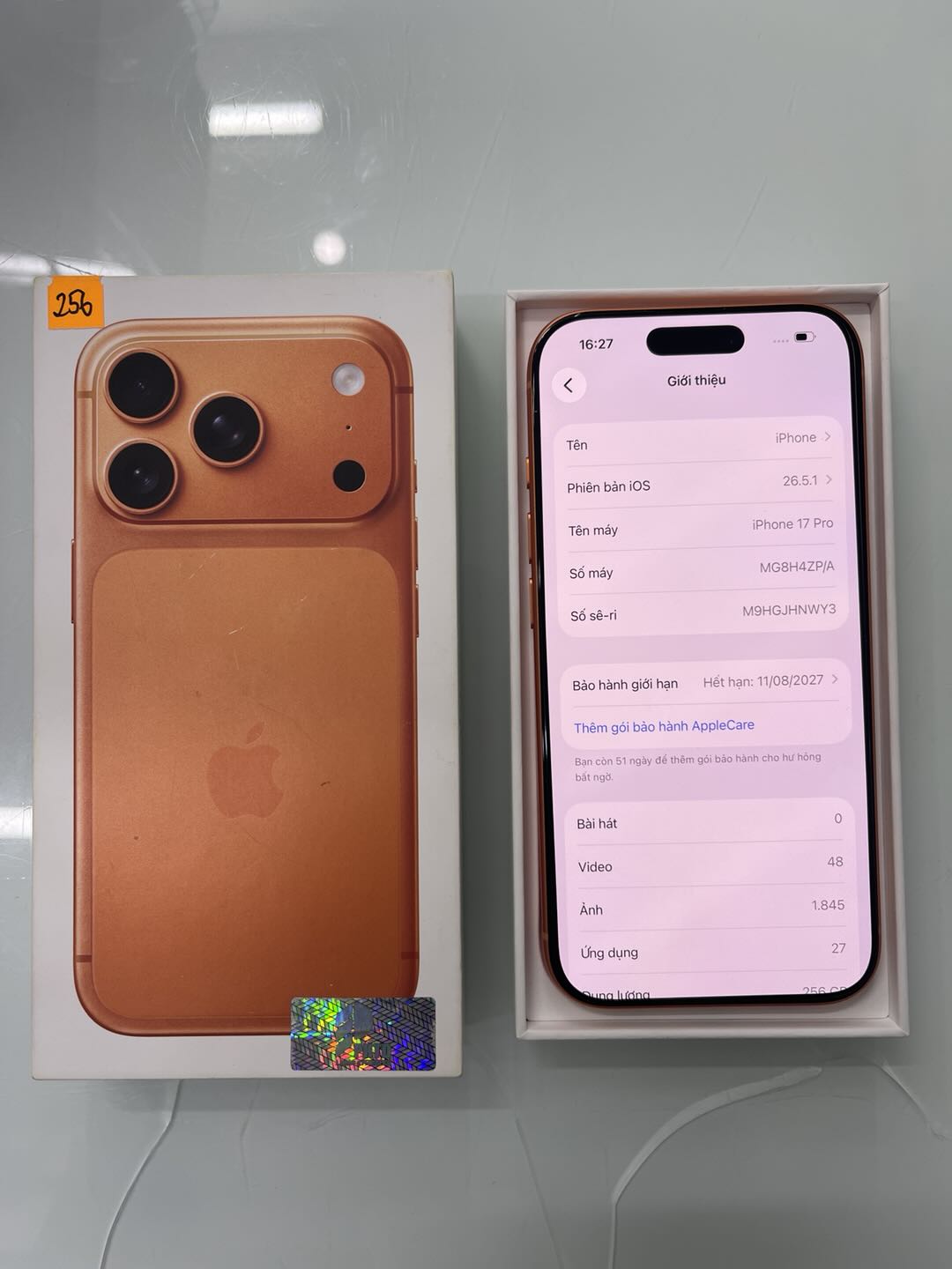 ĐTDĐ Apple iPhone 17 Pro 256GB Cosmic Orange_MG8H4ZP/A - sm9hgjhnwy3 - MG8H4ZP