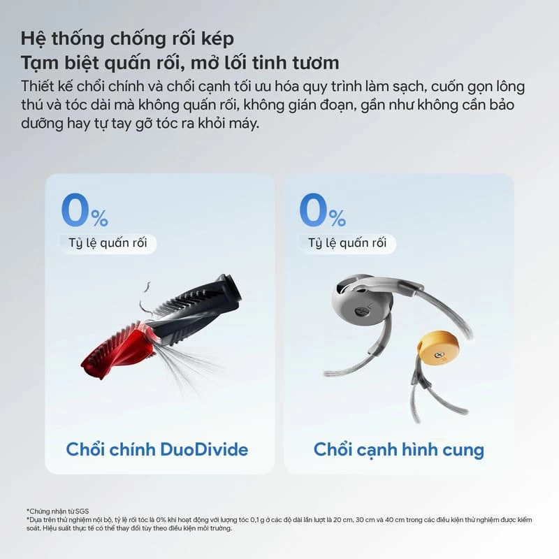 Roborock Qrevo Edge 2 Flow với chổi DuoDivide hướng tới nhà có nhiều tóc và lông thú cưng Roborock Qrevo Edge 2 Flow với chổi DuoDivide hướng tới nhà có nhiều tóc và lông thú cưng