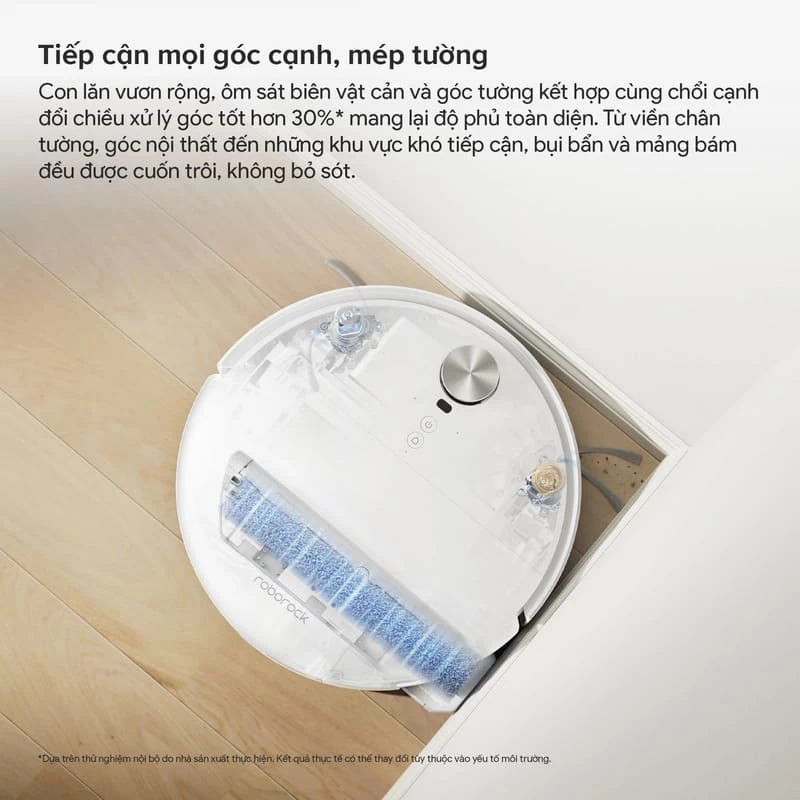 Khả năng lau cạnh và bảo vệ thảm được đầu tư kỹ trên Roborock Qrevo Edge 2 Flow Khả năng lau cạnh và bảo vệ thảm được đầu tư kỹ trên Roborock Qrevo Edge 2 Flow