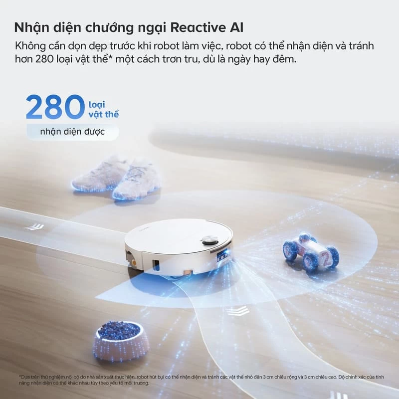 Roborock Qrevo Edge 2 Flow sử dụng Reactive AI nhận diện vật cản và hỗ trợ gia đình nuôi thú cưng Roborock Qrevo Edge 2 Flow sử dụng Reactive AI nhận diện vật cản và hỗ trợ gia đình nuôi thú cưng