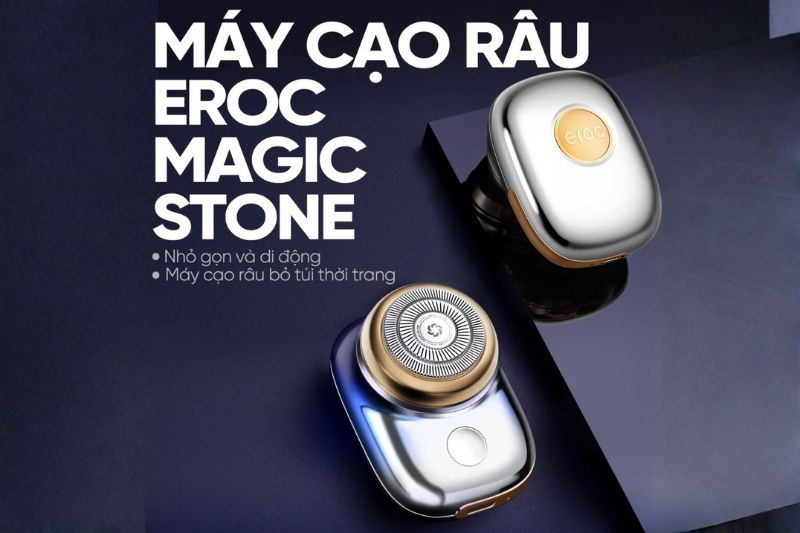 Máy cạo râu EROC Magic Stone KKYS011 có thiết kế nhỏ gọn với trọng lượng khoảng 90g.