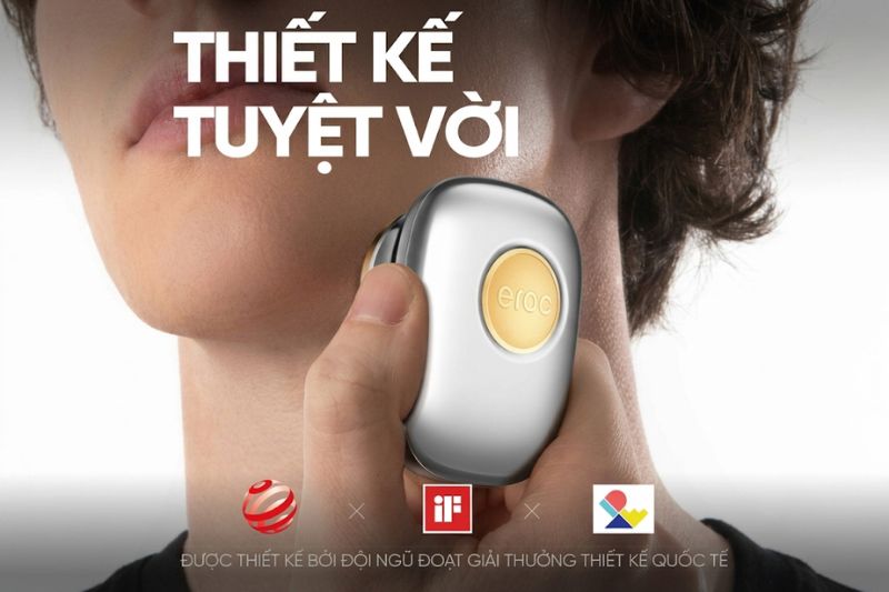 Điểm đáng chú ý của EROC Magic Stone KKYS011 là thiết kế 3 trong 1 gồm cạo râu.