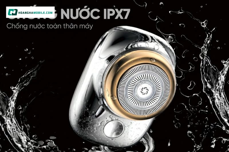 Chuẩn chống nước IPX7 giúp Máy cạo râu EROC Magic Stone KKYS011 linh hoạt hơn khi sử dụng. Chuẩn chống nước IPX7 giúp Máy cạo râu EROC Magic Stone KKYS011 linh hoạt hơn khi sử dụng.