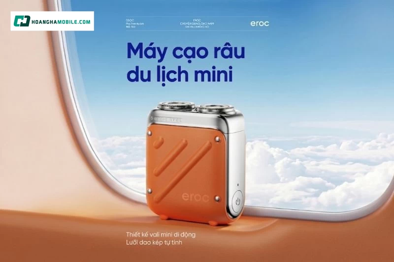 Máy cạo râu EROC Traveller KKXZ021 có thiết kế mini lấy cảm hứng từ vali du lịch. Máy cạo râu EROC Traveller KKXZ021 có thiết kế mini lấy cảm hứng từ vali du lịch.