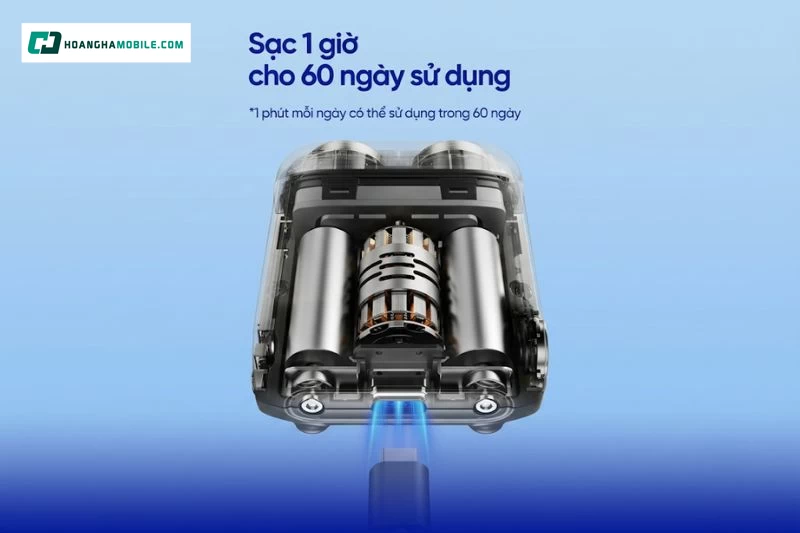 Lưỡi dao kép từ tính giúp việc tháo lắp và vệ sinh máy thuận tiện hơn sau mỗi lần sử dụng. Lưỡi dao kép từ tính giúp việc tháo lắp và vệ sinh máy thuận tiện hơn sau mỗi lần sử dụng.