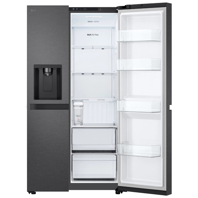 Tủ lạnh LG Side by Side 641L LSI63BLMA có các tiện ích đủ dùng nhưng không thiên về kết nối thông minh