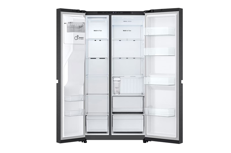 Tủ lạnh LG Side by Side 641L LSI63BLMA có dung tích 641L phù hợp gia đình đông người