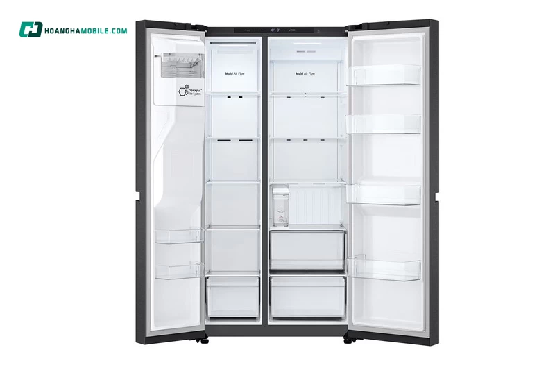 Tủ lạnh LG Side by Side 641L LSI63BLMA có dung tích 641L phù hợp gia đình đông người Tủ lạnh LG Side by Side 641L LSI63BLMA có dung tích 641L phù hợp gia đình đông người