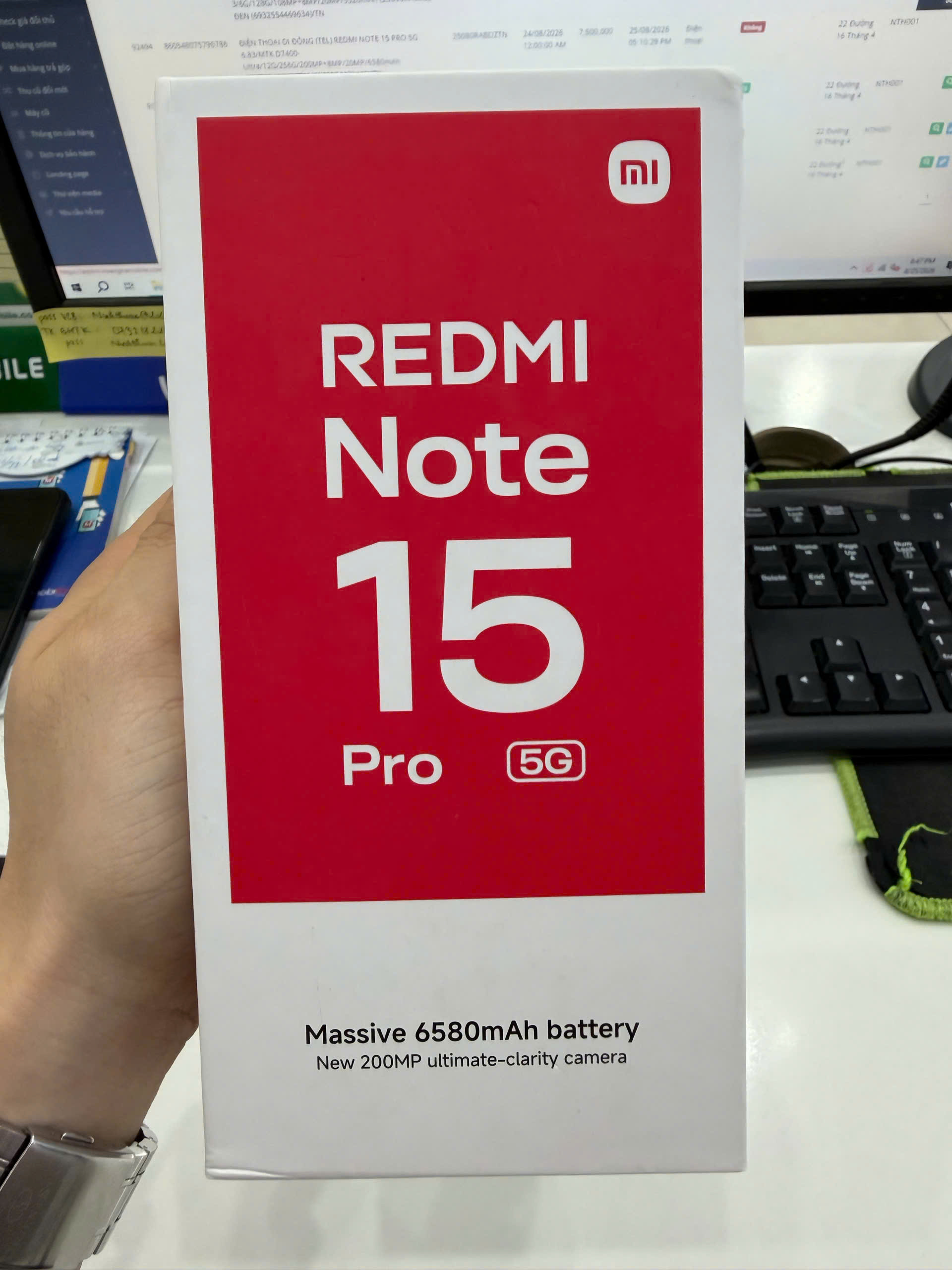 ĐIỆN THOẠI DI ĐỘNG (TEL) REDMI NOTE 15 PRO 5G 6.83/MTK D7400-Ultra/12G/256G/200MP+8MP/20MP/6580mAh (25080RABDG)/TÍM