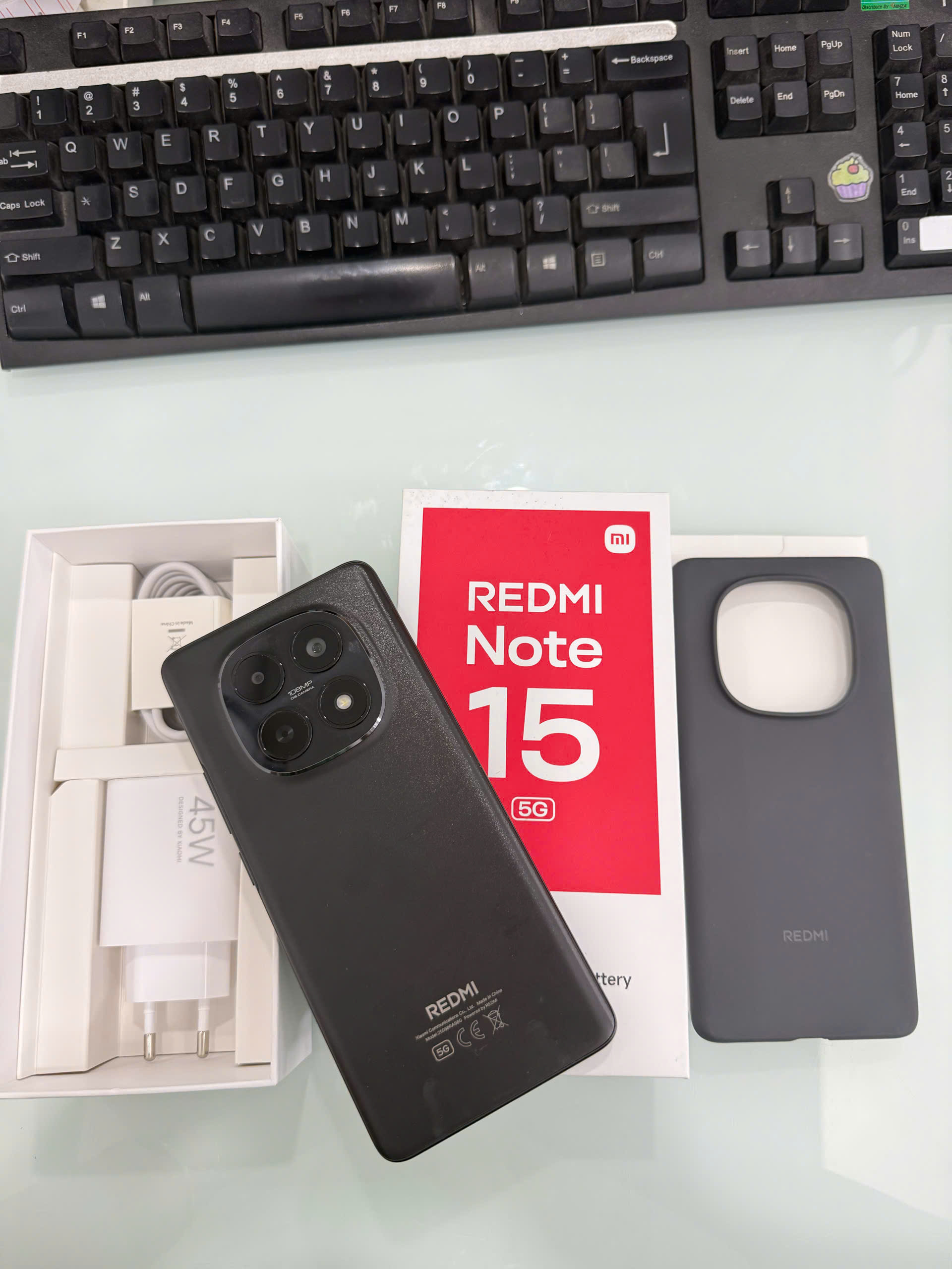 ĐIỆN THOẠI DI ĐỘNG (TEL) REDMI NOTE 15 5G 6.77"/SNAP 6 GEN 3/6G/128G/108MP+8MP/20MP/5520mAh (25098RA98G)/ĐEN