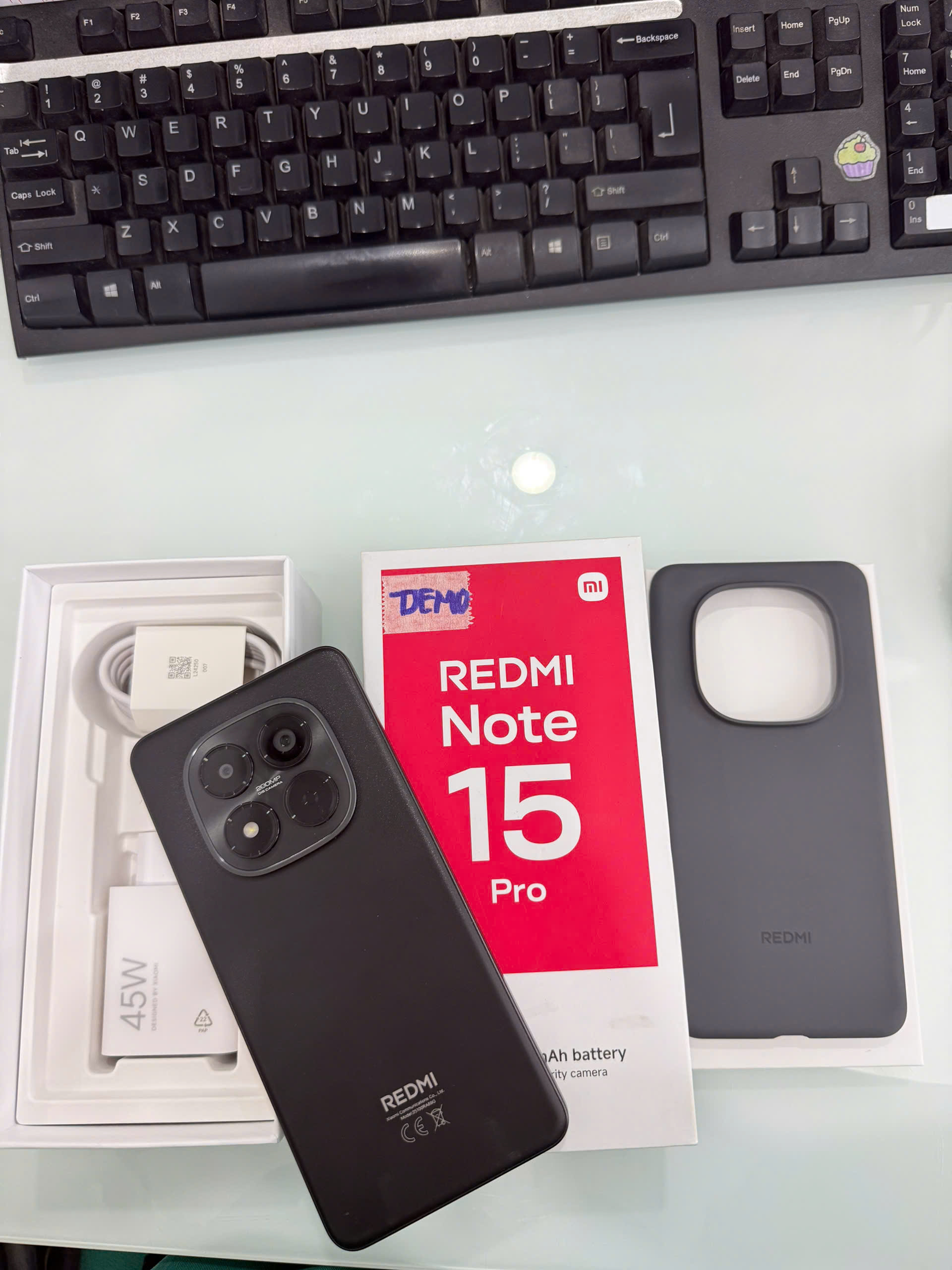 ĐIỆN THOẠI DI ĐỘNG (TEL) REDMI NOTE 15 PRO 6.77"/MTK Helio G200-Ultra/8G/256G/200MP+8MP/32MP/6500mAh (25100RA69G)/ĐEN (693255446