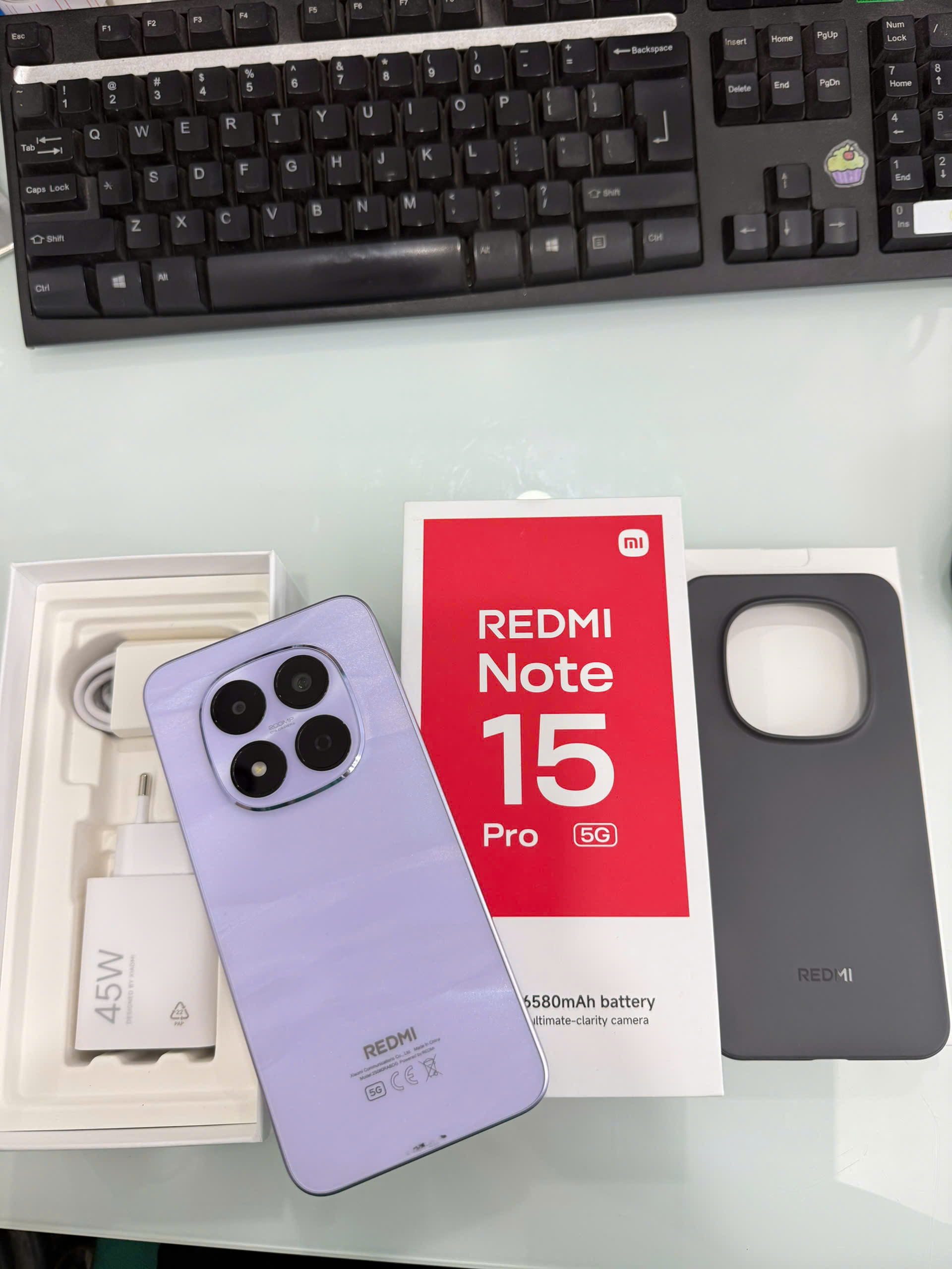 ĐIỆN THOẠI DI ĐỘNG (TEL) REDMI NOTE 15 PRO 5G 6.83/MTK D7400-Ultra/12G/256G/200MP+8MP/20MP/6580mAh (25080RABDG)/TÍM (69325544704