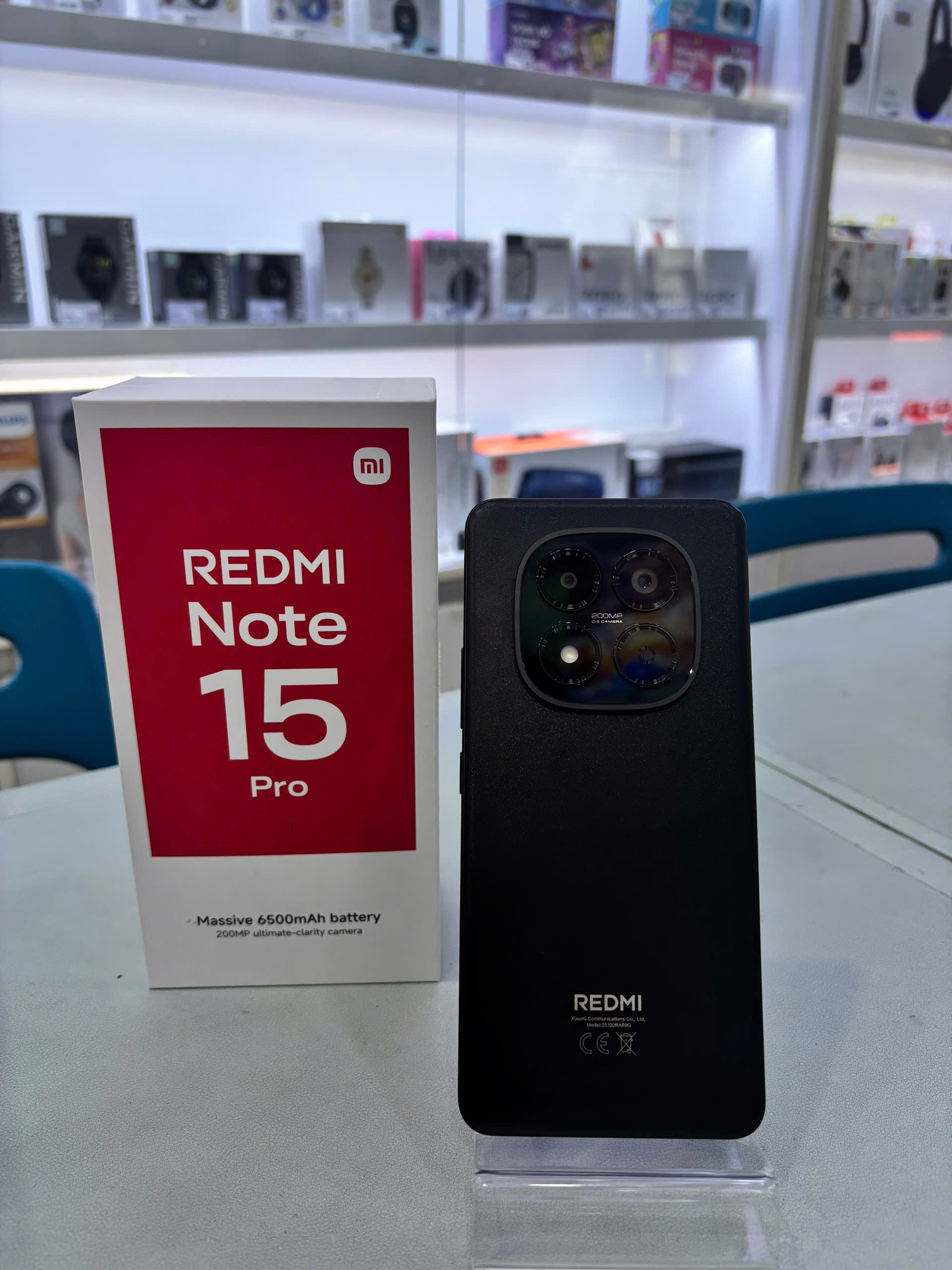 ĐIỆN THOẠI DI ĐỘNG (TEL) REDMI NOTE 15 PRO 6.77"/MTK Helio G200-Ultra/8G/256G/200MP+8MP/32MP/6500mAh (25100RA69G)/ĐEN(6932554469