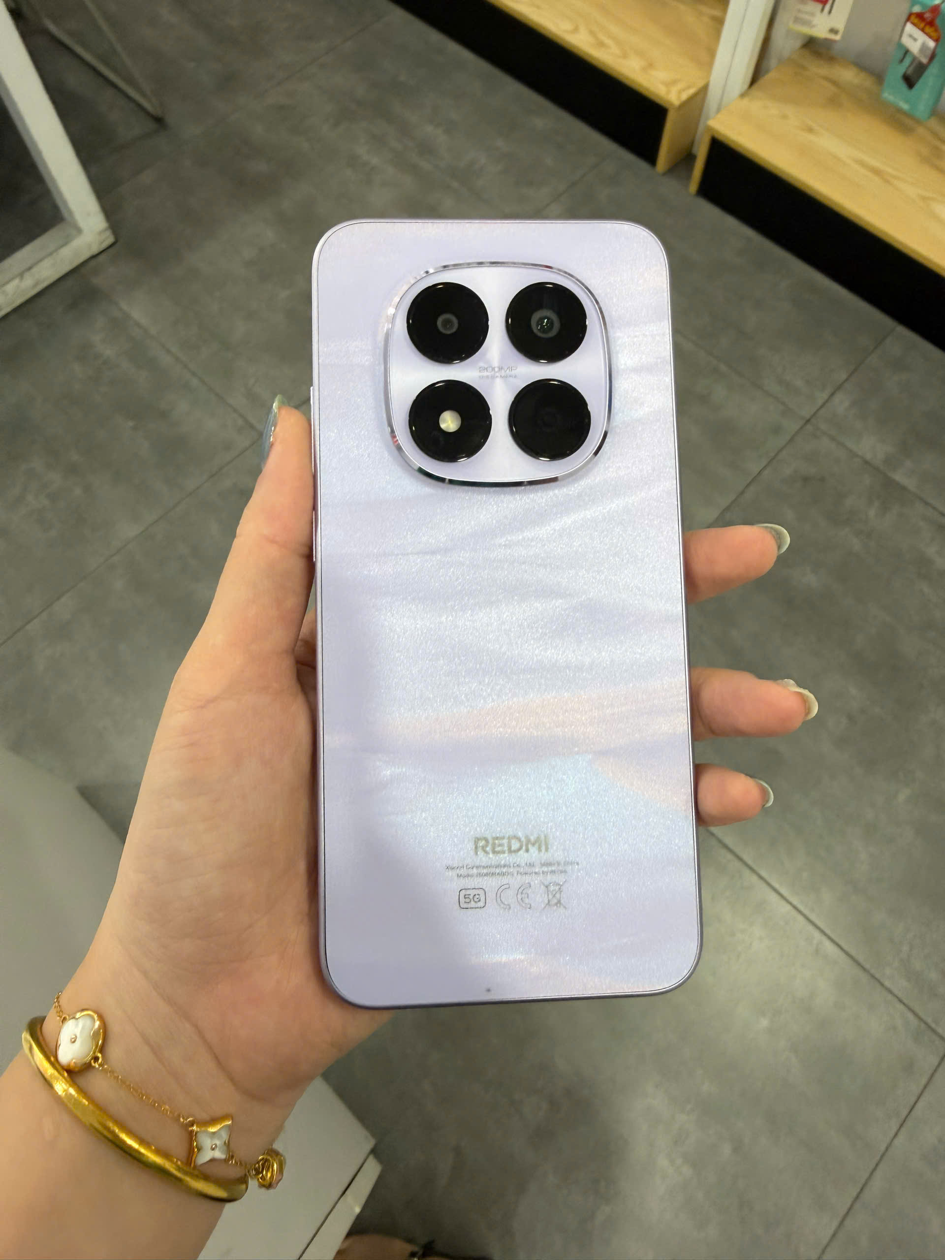 ĐIỆN THOẠI DI ĐỘNG (TEL) REDMI NOTE 15 PRO 5G 6.83/MTK D7400-Ultra/12G/256G/200MP+8MP/20MP/6580mAh (25080RABDG)/TÍM (69325544704