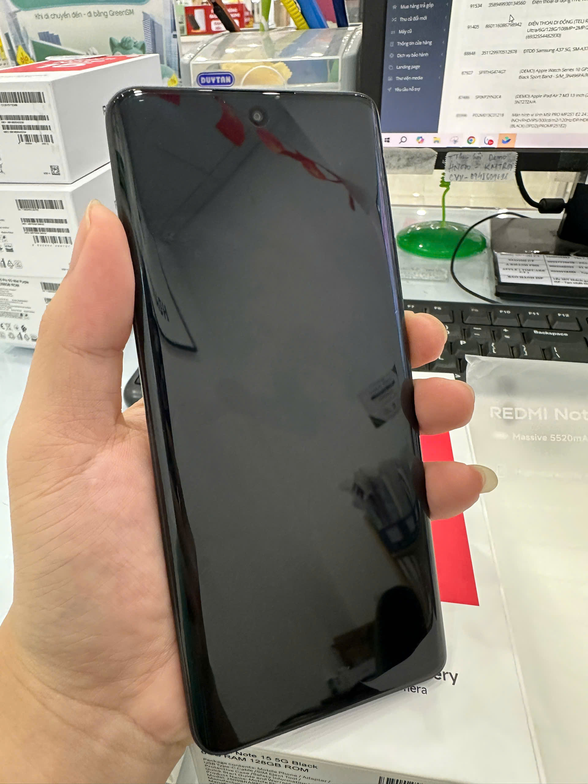 ĐTDĐ REDMI NOTE 15 5G 6/128 - ĐEN - TBH 