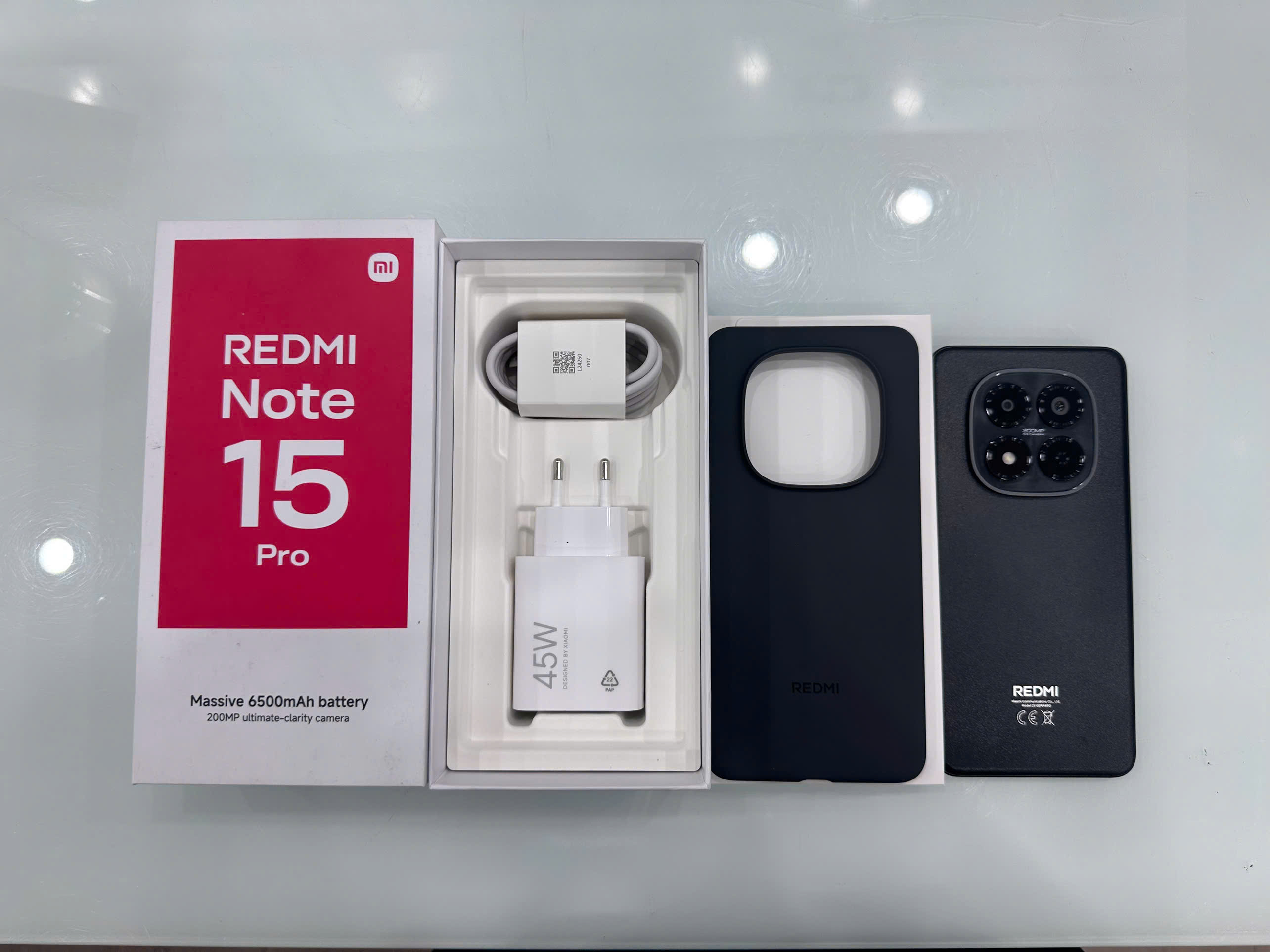 ĐIỆN THOẠI DI ĐỘNG (TEL) REDMI NOTE 15 PRO 6.77"/MTK Helio G200-Ultra/8G/256G/200MP+8MP/32MP/6500mAh (25100RA69G)/ĐEN 