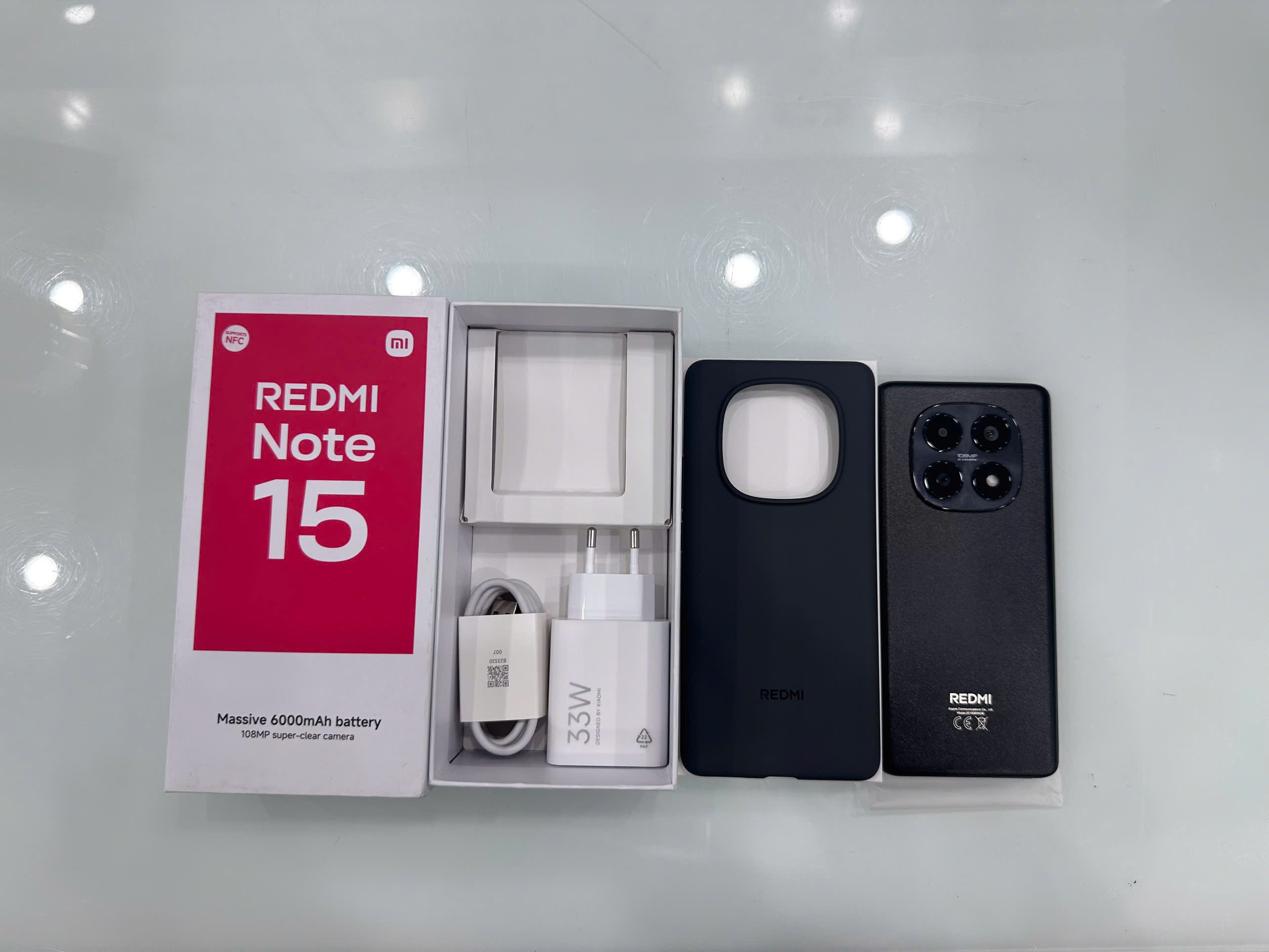 ĐIỆN THOẠI DI ĐỘNG (TEL) REDMI NOTE 15 6.77"/MTK Helio G100-Ultra/6G/128G/108MP+2MP/20MP/6000mAh (2510DRA23E)/ĐEN