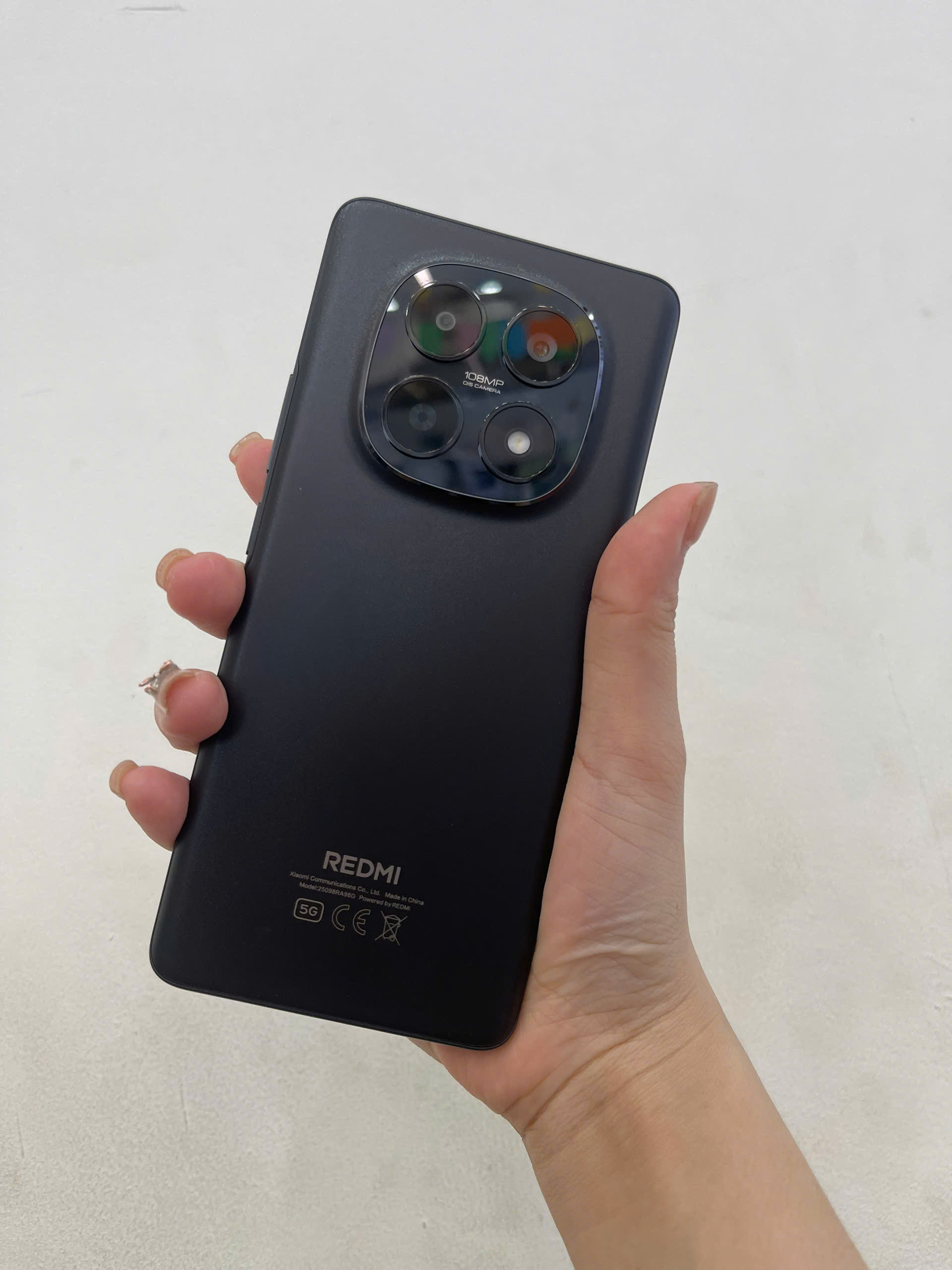 ĐIỆN THOẠI DI ĐỘNG (TEL) REDMI NOTE 15 5G 6.77"/SNAP 6 GEN 3/6G/128G/108MP+8MP/20MP/5520mAh (25098RA98G)/ĐEN (6932554469634)/TN