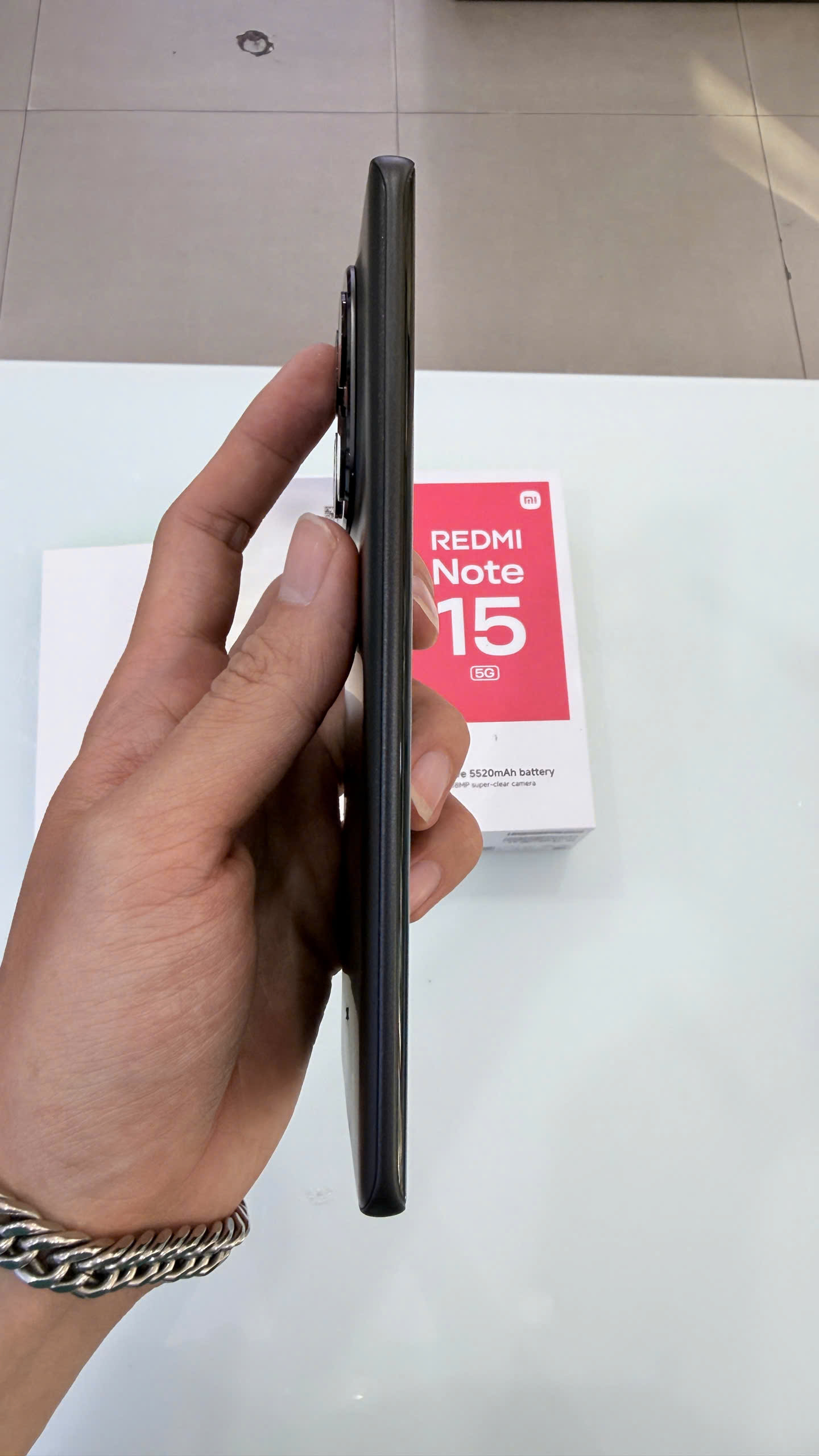 ĐIỆN THOẠI DI ĐỘNG (TEL) REDMI NOTE 15 5G 6.77"/SNAP 6 GEN 3/6G/128G/108MP+8MP/20MP/5520mAh (25098RA98G)/ĐEN
