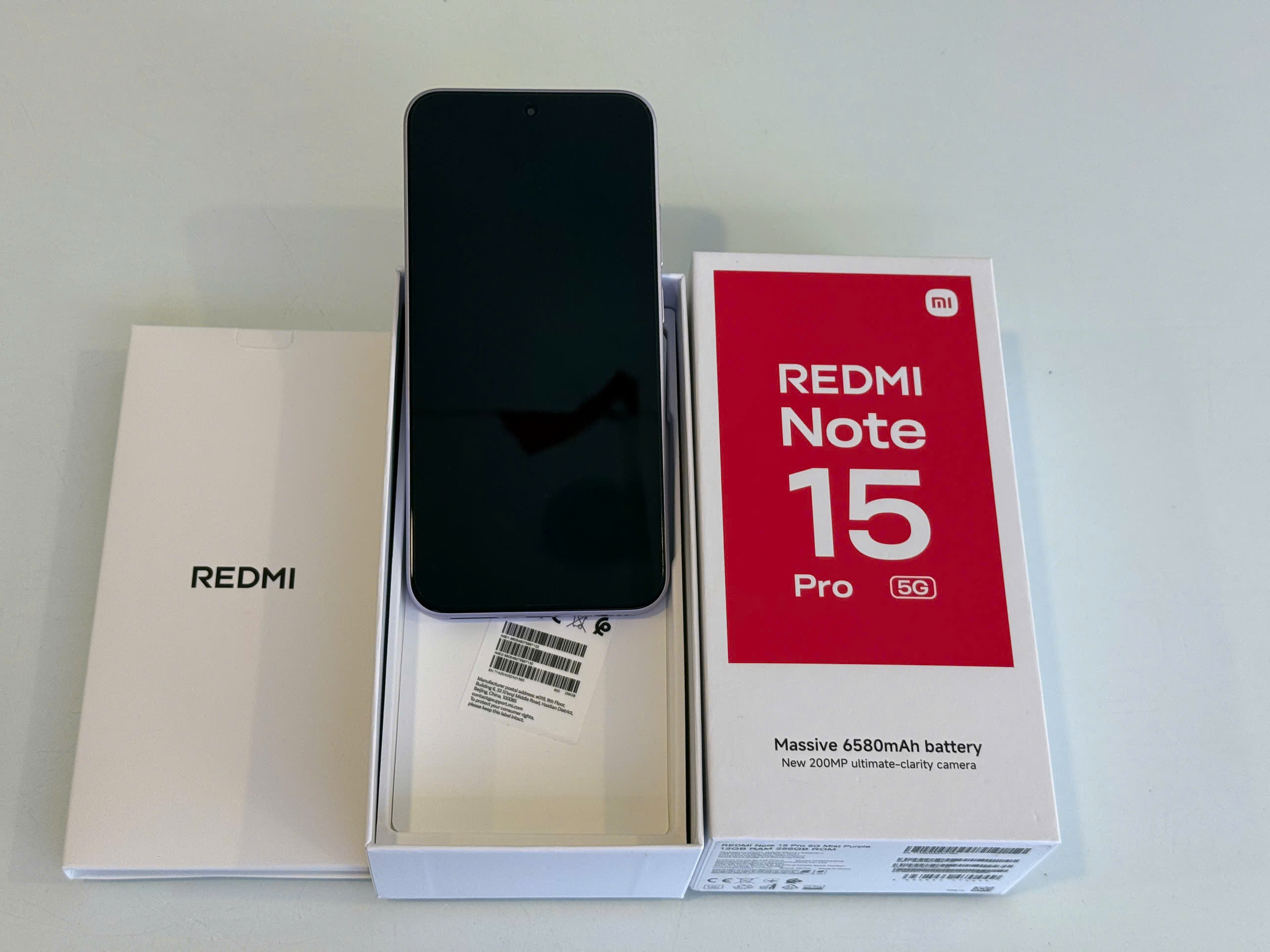 ĐIỆN THOẠI DI ĐỘNG (TEL) REDMI NOTE 15 PRO 5G 6.83/MTK D7400-Ultra/12G/256G/200MP+8MP/20MP/6580mAh (25080RABDG)/TÍM