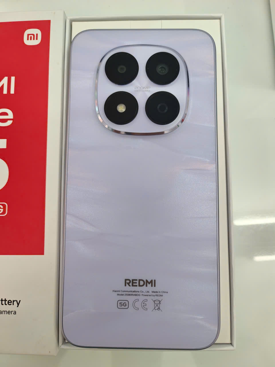 ĐIỆN THOẠI DI ĐỘNG (TEL) REDMI NOTE 15 PRO 5G 6.83 TÍM (6932554470449)/TN - 860548075839461 - 25080RABDZTN