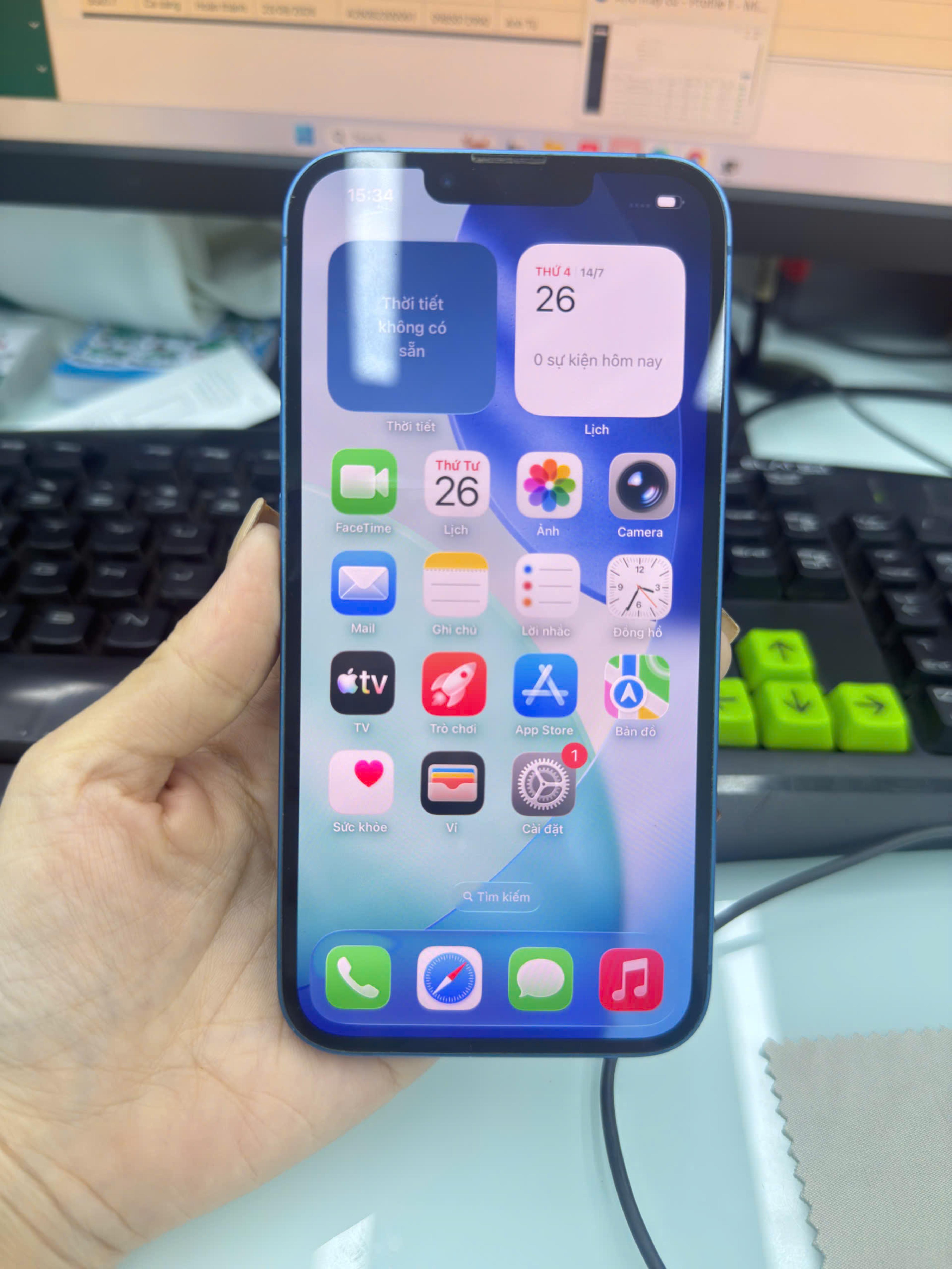 ĐTDĐ Apple iPhone 13 128GB Blue - Cũ