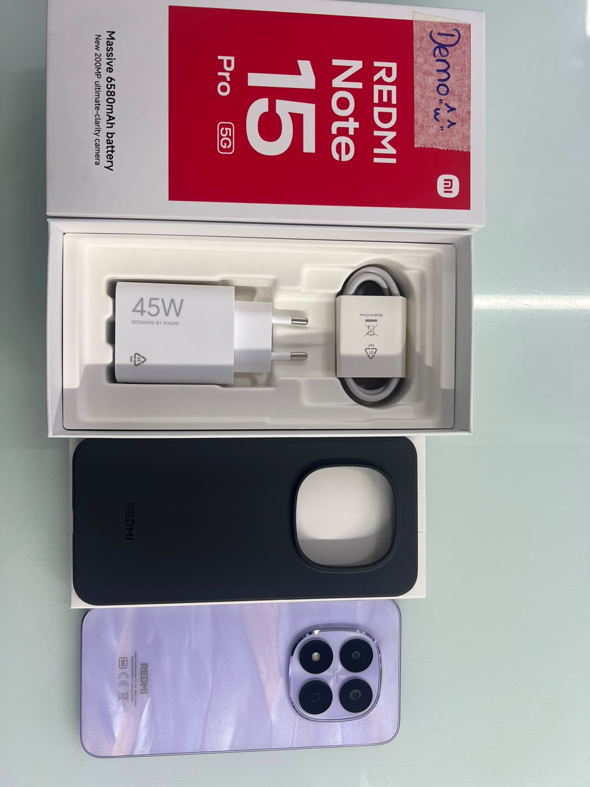 ĐIỆN THOẠI DI ĐỘNG (TEL) REDMI NOTE 15 PRO 5G 6.83/MTK D7400-Ultra/12G/256G/200MP+8MP/20MP/6580mAh (25080RABDG)/TÍM (69325544704