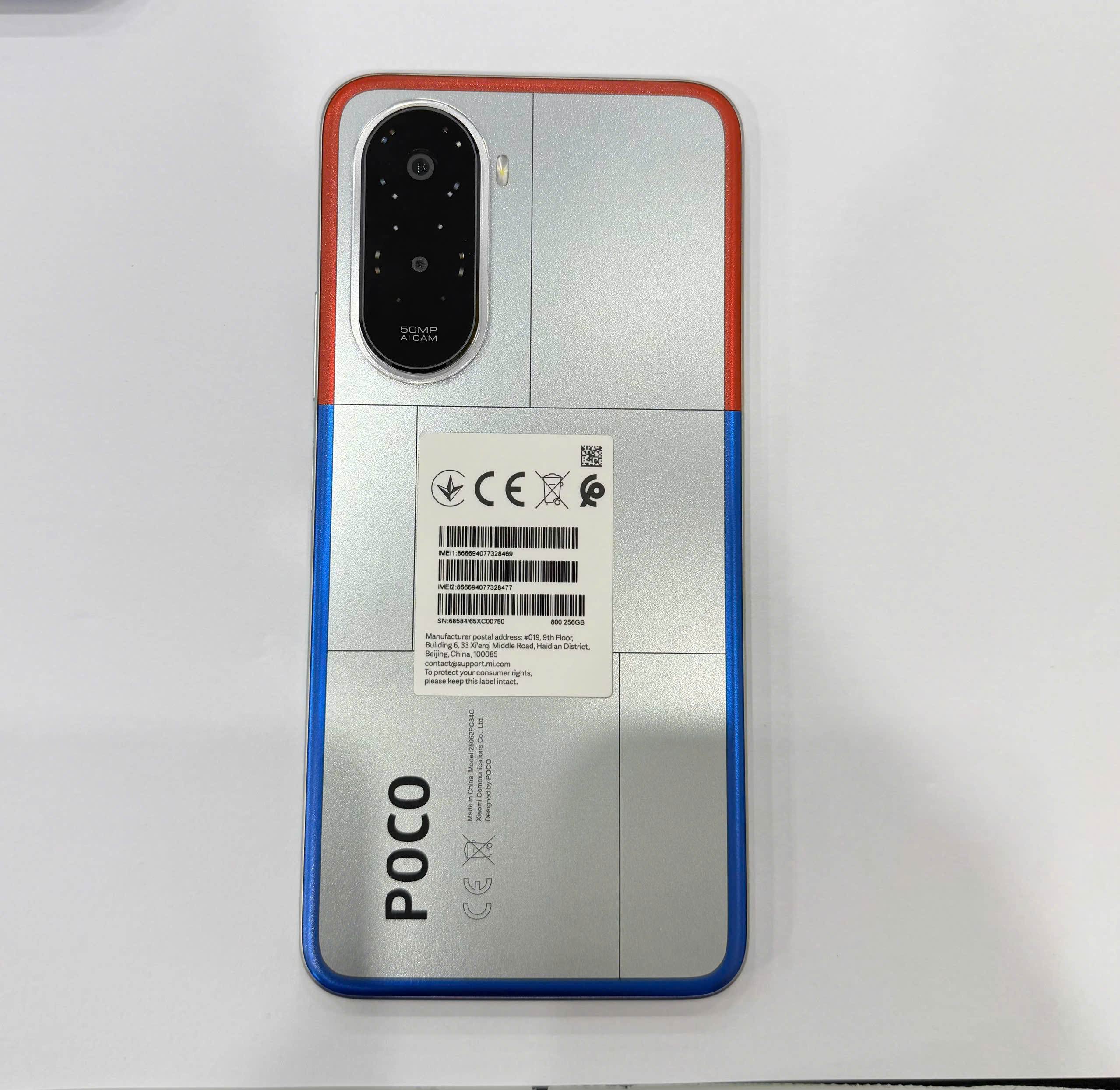 ĐIỆN THOẠI DI ĐỘNG (TEL) POCO M7 6.9"/SNAP 685/8G/256G/50MP+QVGA/8MP/7000mAh (25062PC34G)/BẠC - TBH - 231A CẦN THƠ